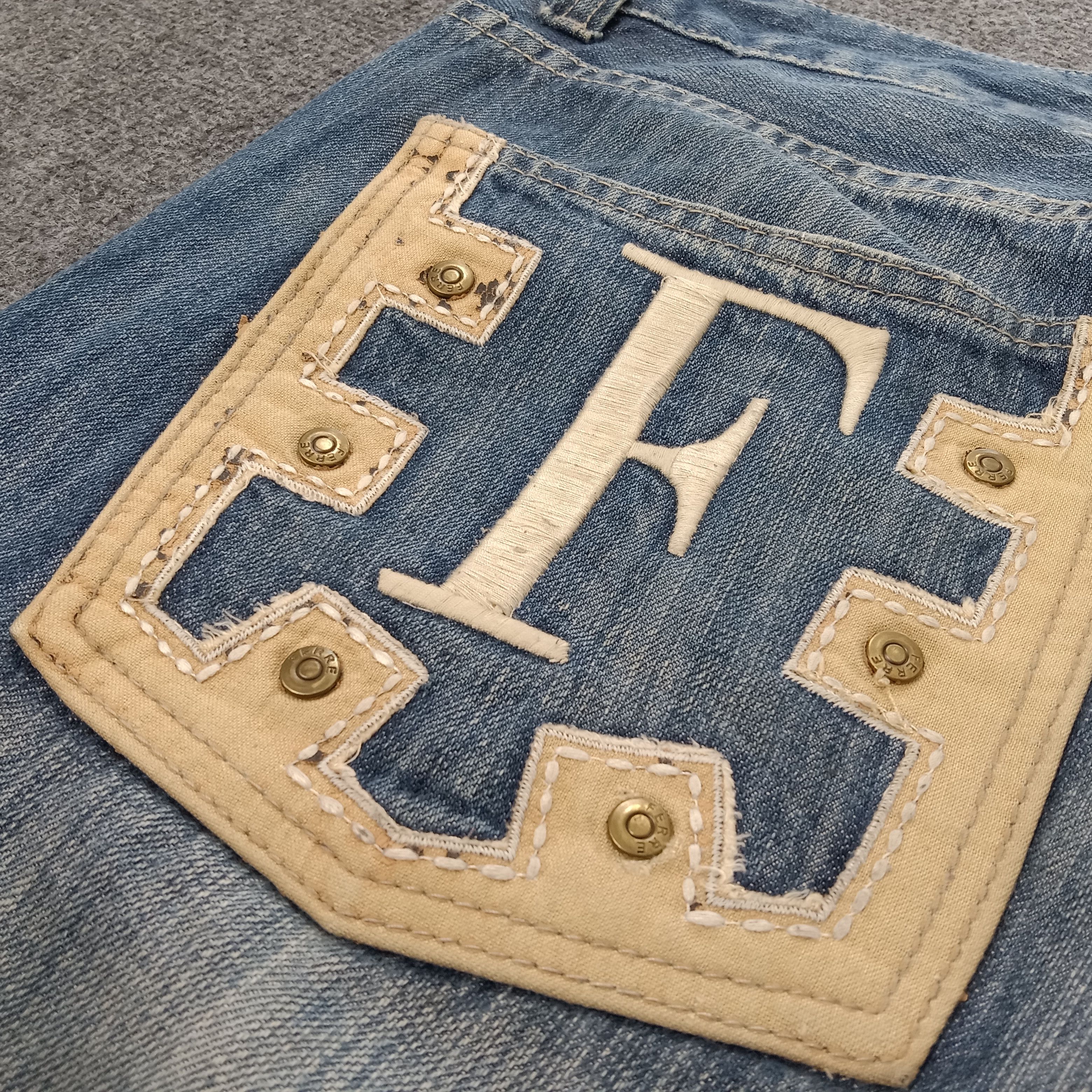 GF Ferre × Vintage GF Ferre Nice Design Denim Jeans Size US 32 / EU 48 - 15 Thumbnail