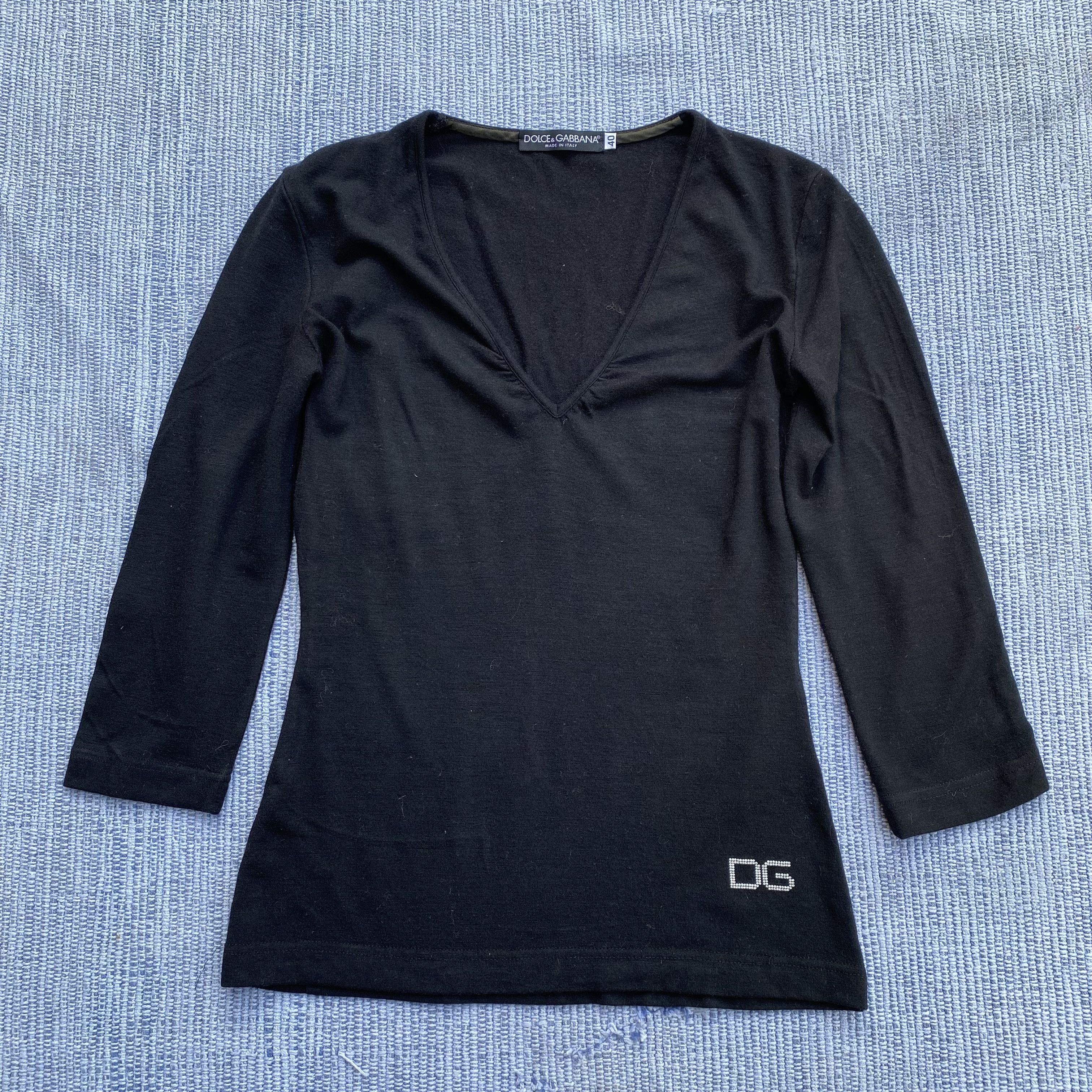 Dolce & Gabbana × Vintage black blouse Size L / US 10 / IT 46 - 7 Thumbnail