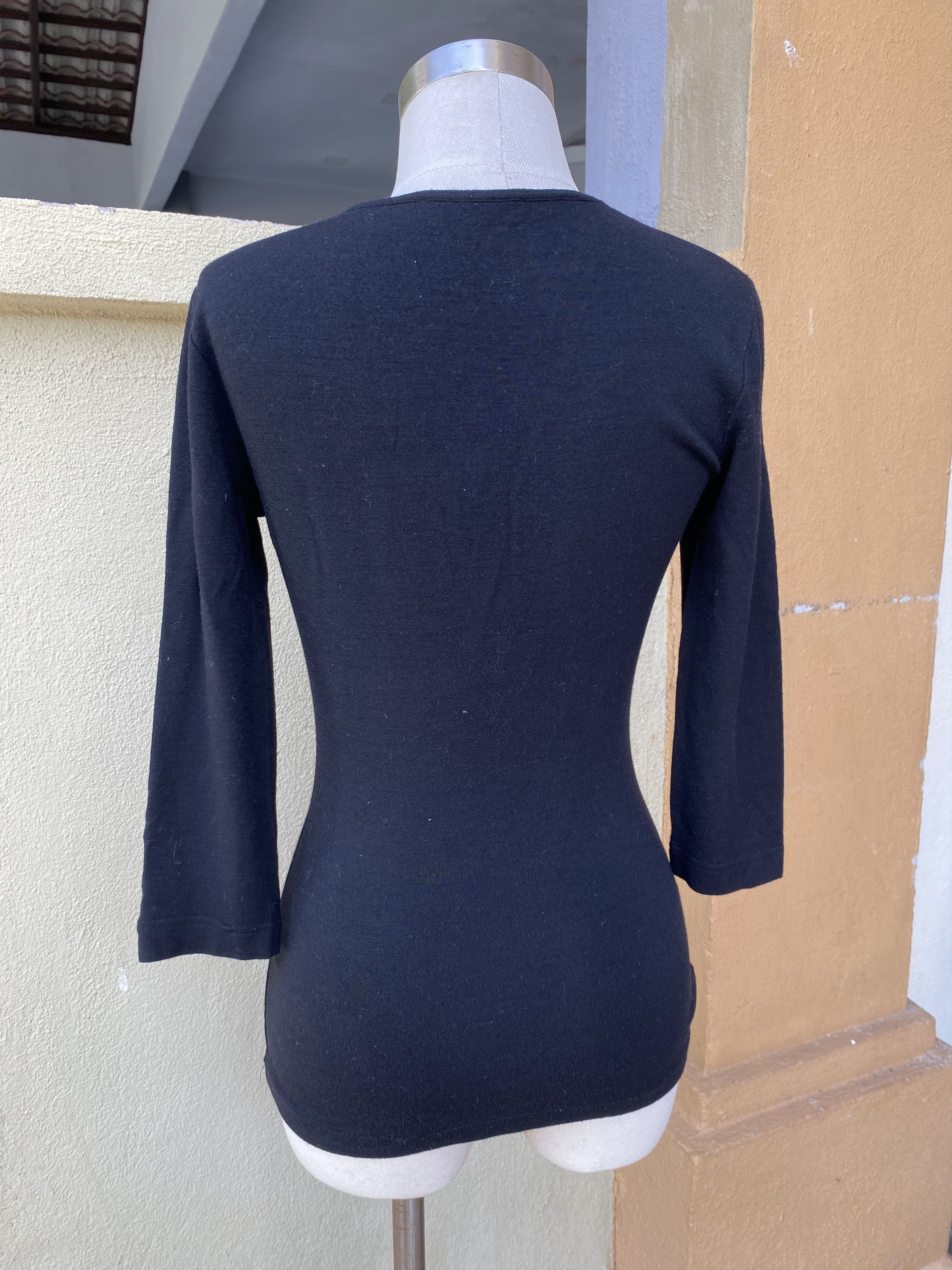 Dolce & Gabbana × Vintage black blouse Size L / US 10 / IT 46 - 5 Thumbnail