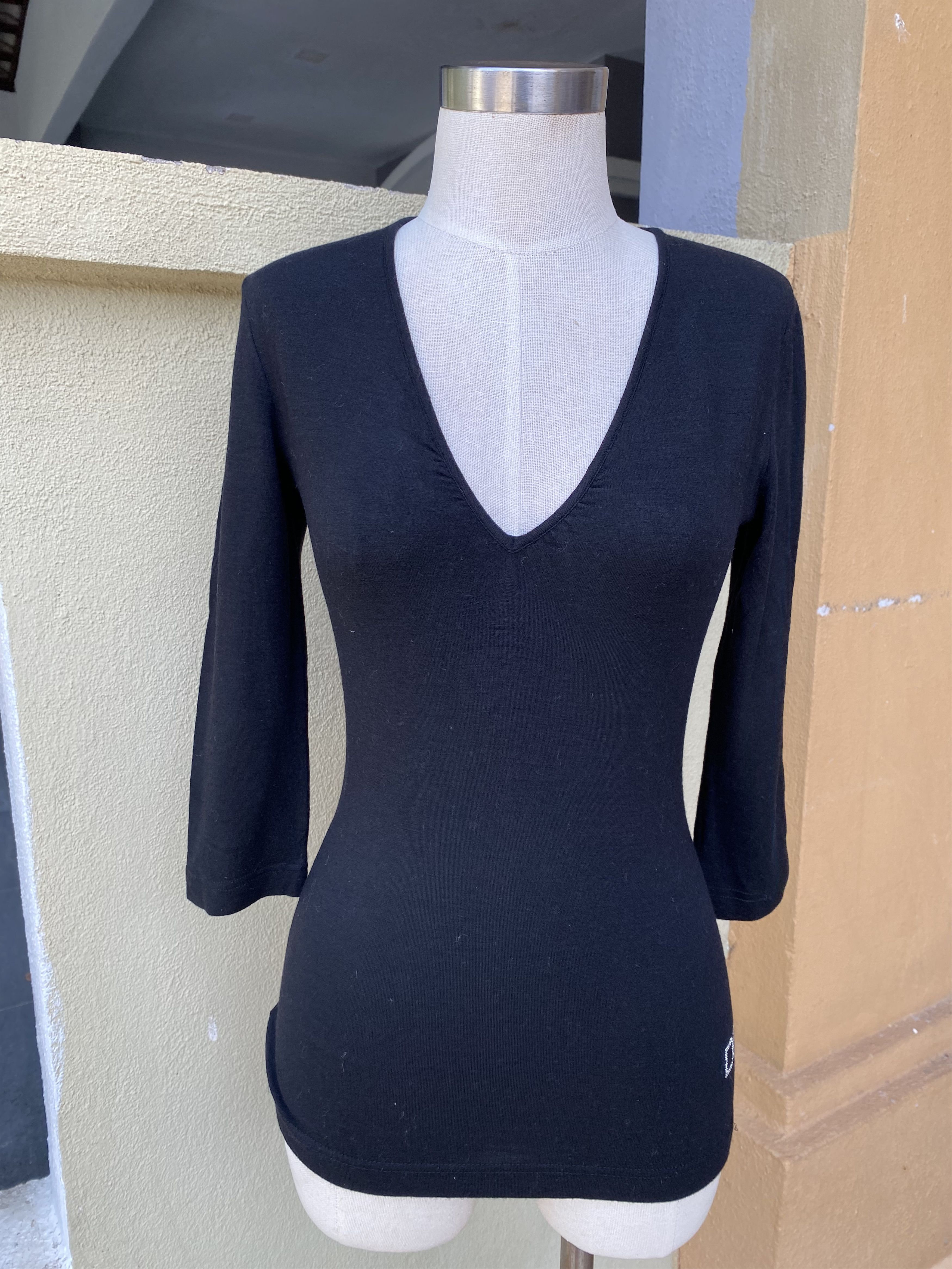 Dolce & Gabbana × Vintage black blouse Size L / US 10 / IT 46 - 1 Thumbnail
