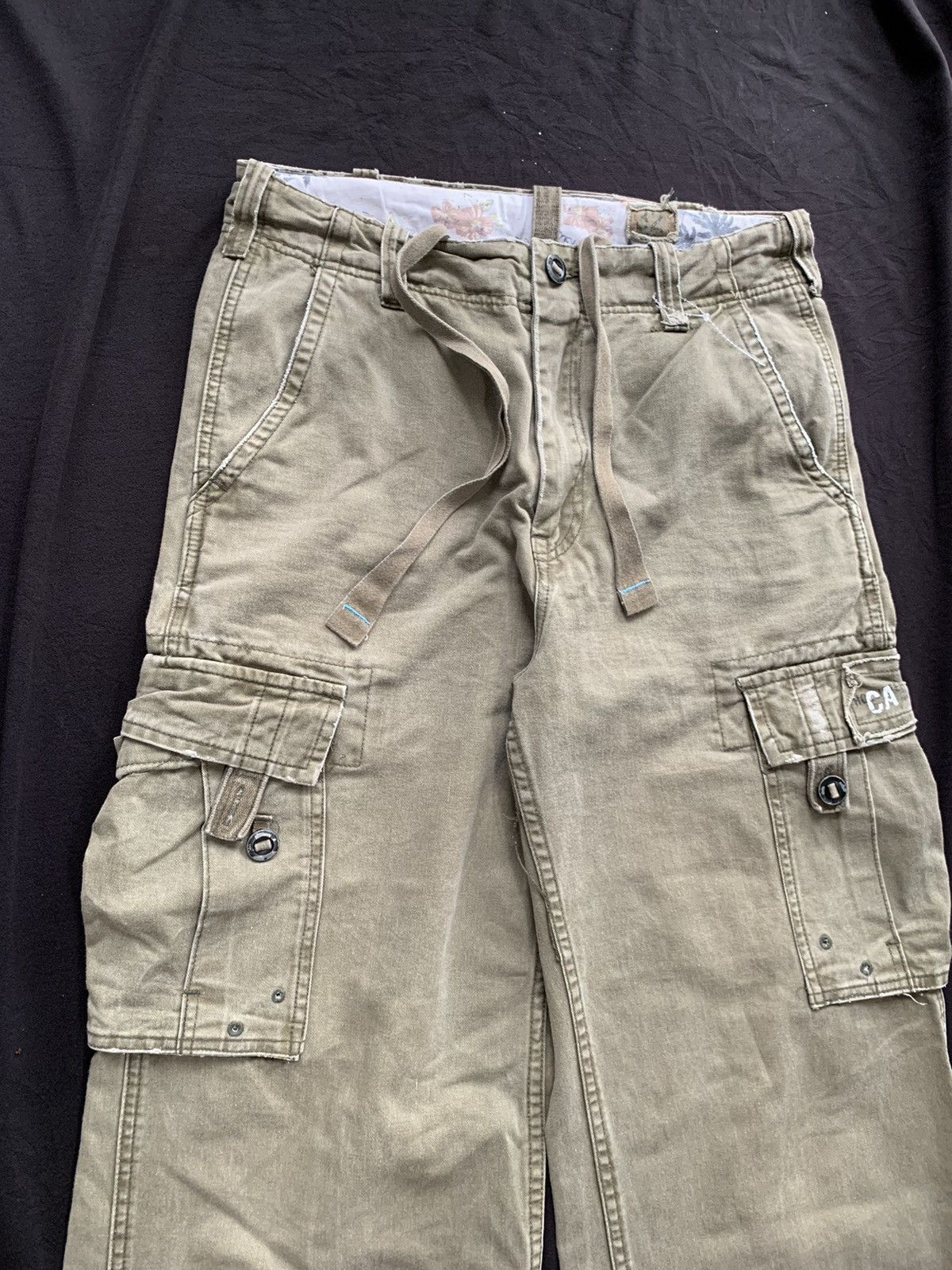 Japanese Brand Vintage HCO Baggy Wide Leg Flare Cargo Pant Size US 32 / EU 48 - 2 Thumbnail