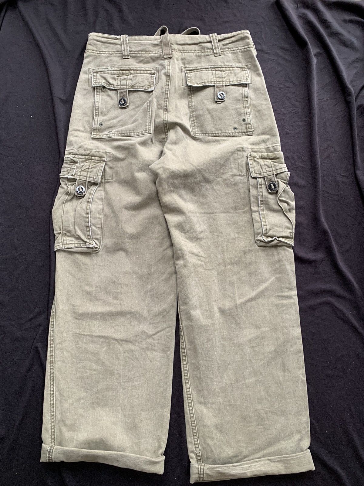 Japanese Brand Vintage HCO Baggy Wide Leg Flare Cargo Pant Size US 32 / EU 48 - 3 Thumbnail