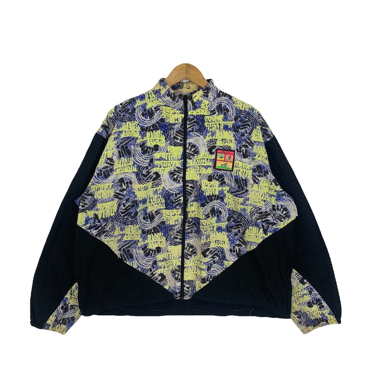 Vintage IRONMAN Tri Fit Outdoor Abstract Design Zipper Light Jacket Size US L / EU 52-54 / 3 - 1 Thumbnail