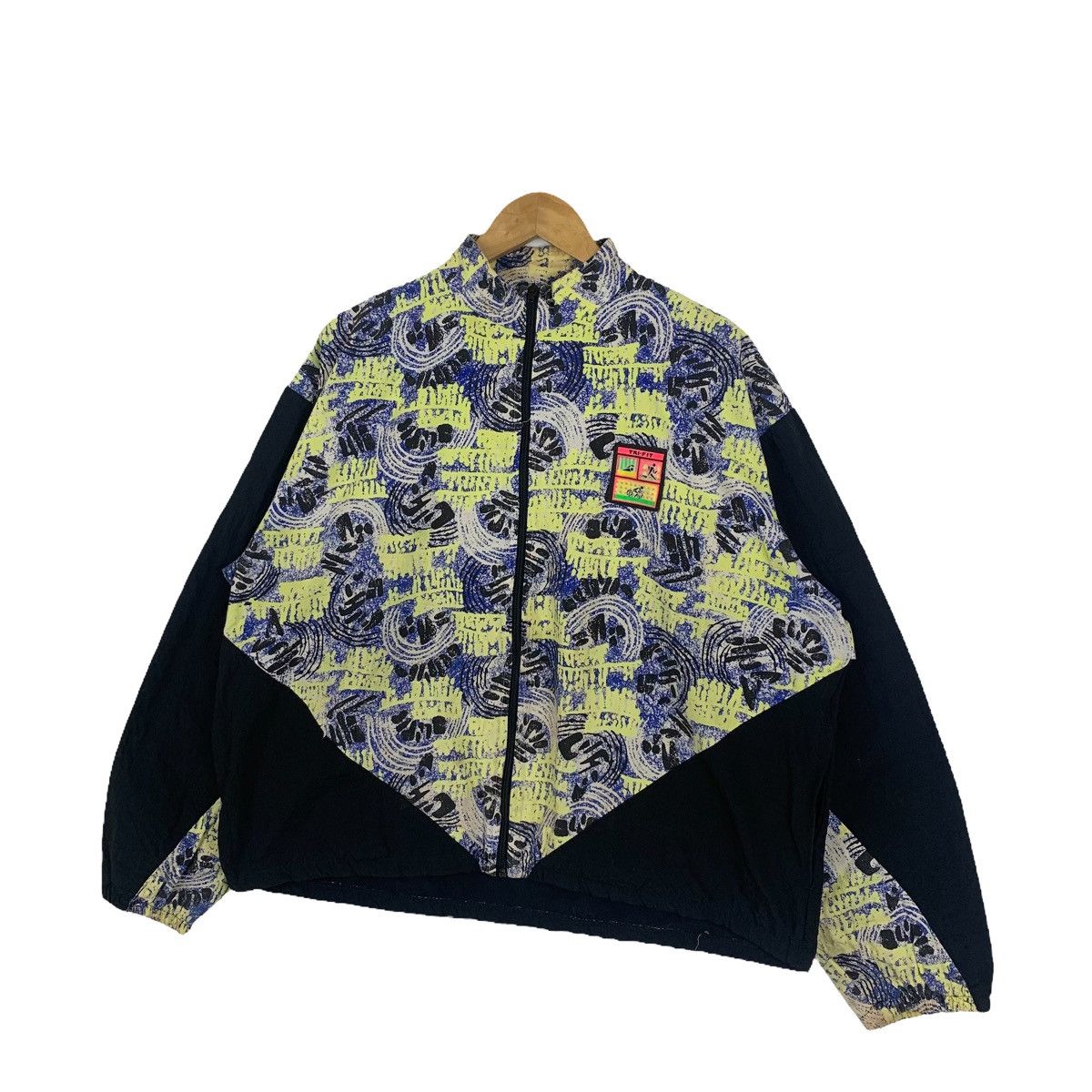 Vintage IRONMAN Tri Fit Outdoor Abstract Design Zipper Light Jacket Size US L / EU 52-54 / 3 - 4 Thumbnail