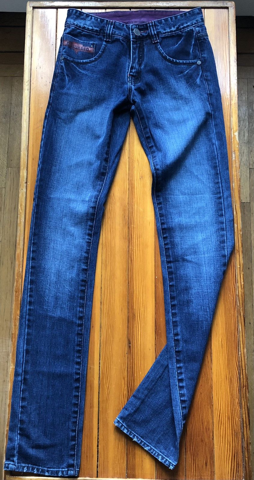 Long Straight-leg Maple Leaf Jeans
