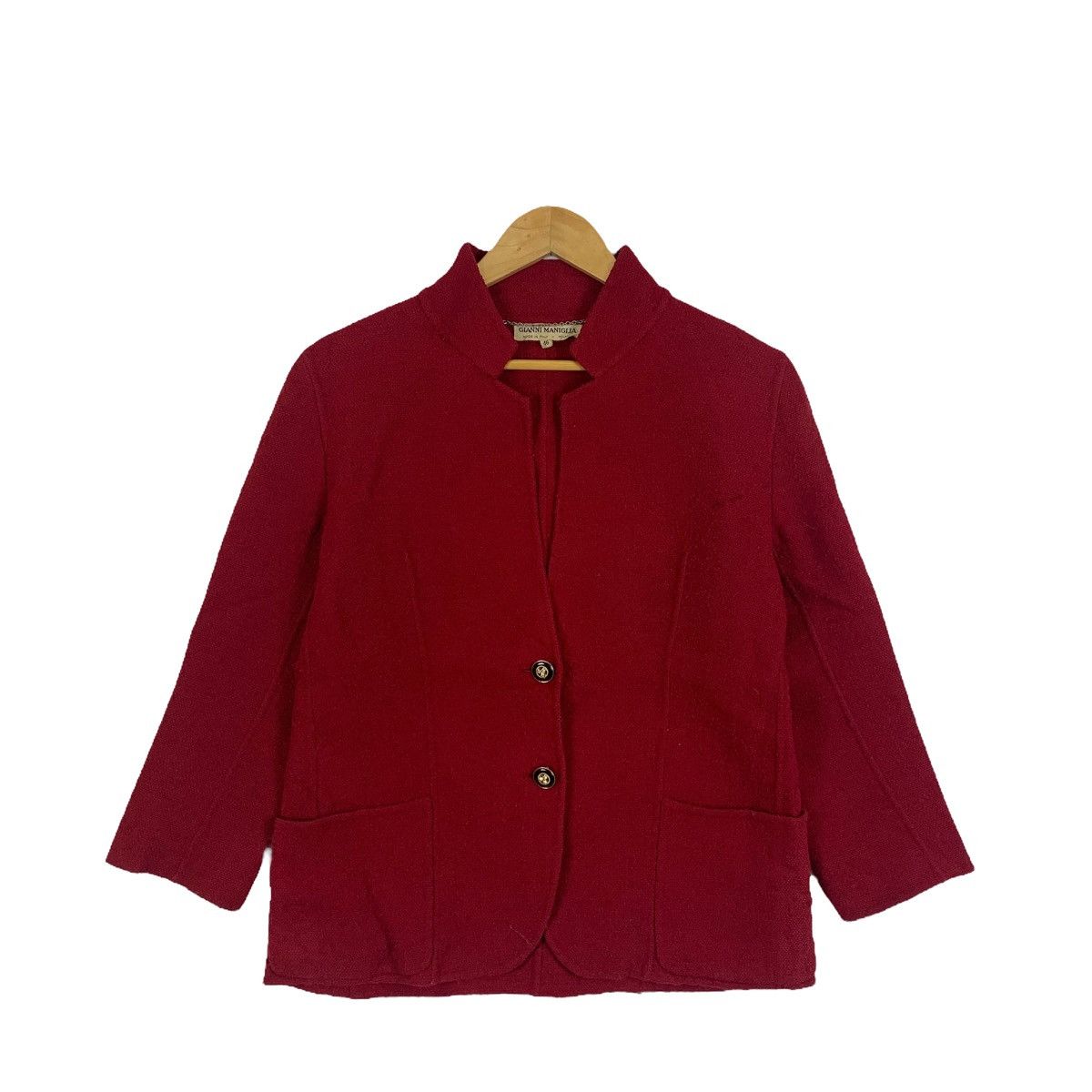 image of Italian Designers x Vintage Gianni Maniglia Made In Italy Fashion Designer Blazer Coats in Red, Wom