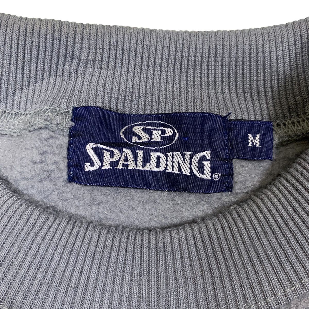Spalding × Vintage Vintage SPALDING Big Logo Embroidered Fleece Sweatshirt Size US M / EU 48-50 / 2 - 5 Thumbnail
