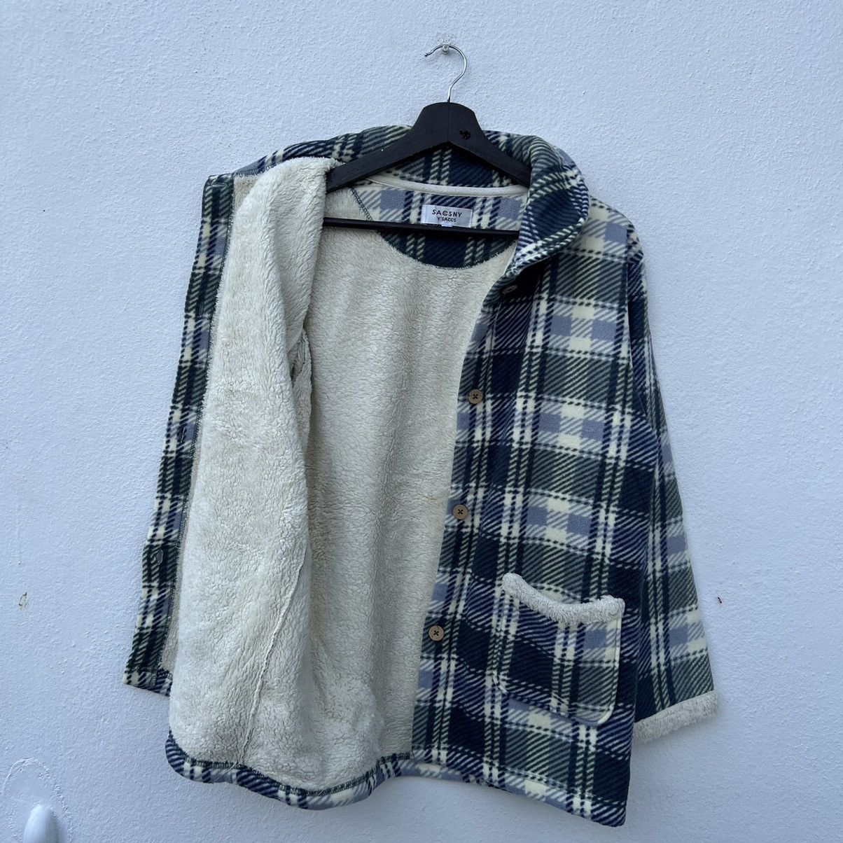 Yohji Yamamoto RARE SACSNY SWEATSHIRT TARTAD DESIGN Size US M / EU 48-50 / 2 - 11 Thumbnail