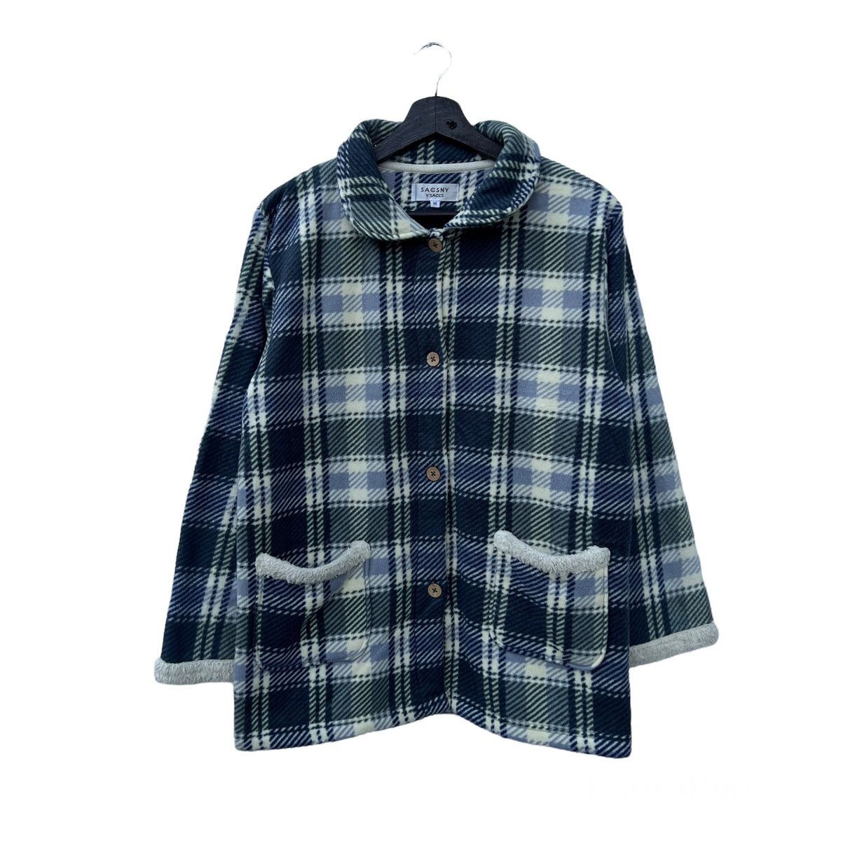 Yohji Yamamoto RARE SACSNY SWEATSHIRT TARTAD DESIGN Size US M / EU 48-50 / 2 - 1 Thumbnail