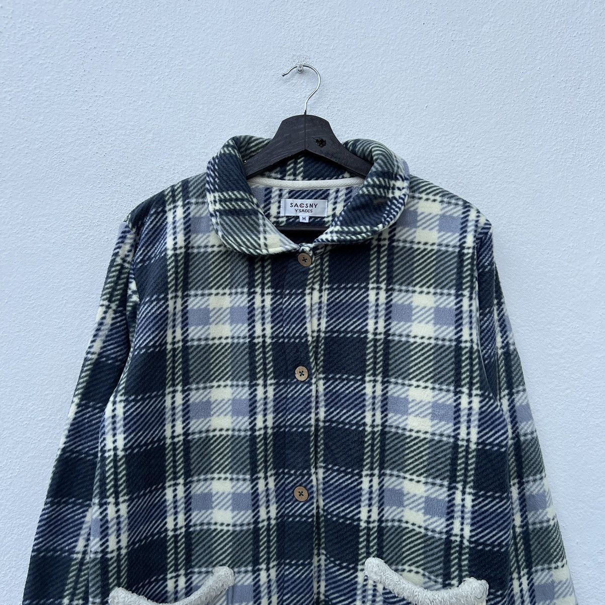 Yohji Yamamoto RARE SACSNY SWEATSHIRT TARTAD DESIGN Size US M / EU 48-50 / 2 - 3 Thumbnail
