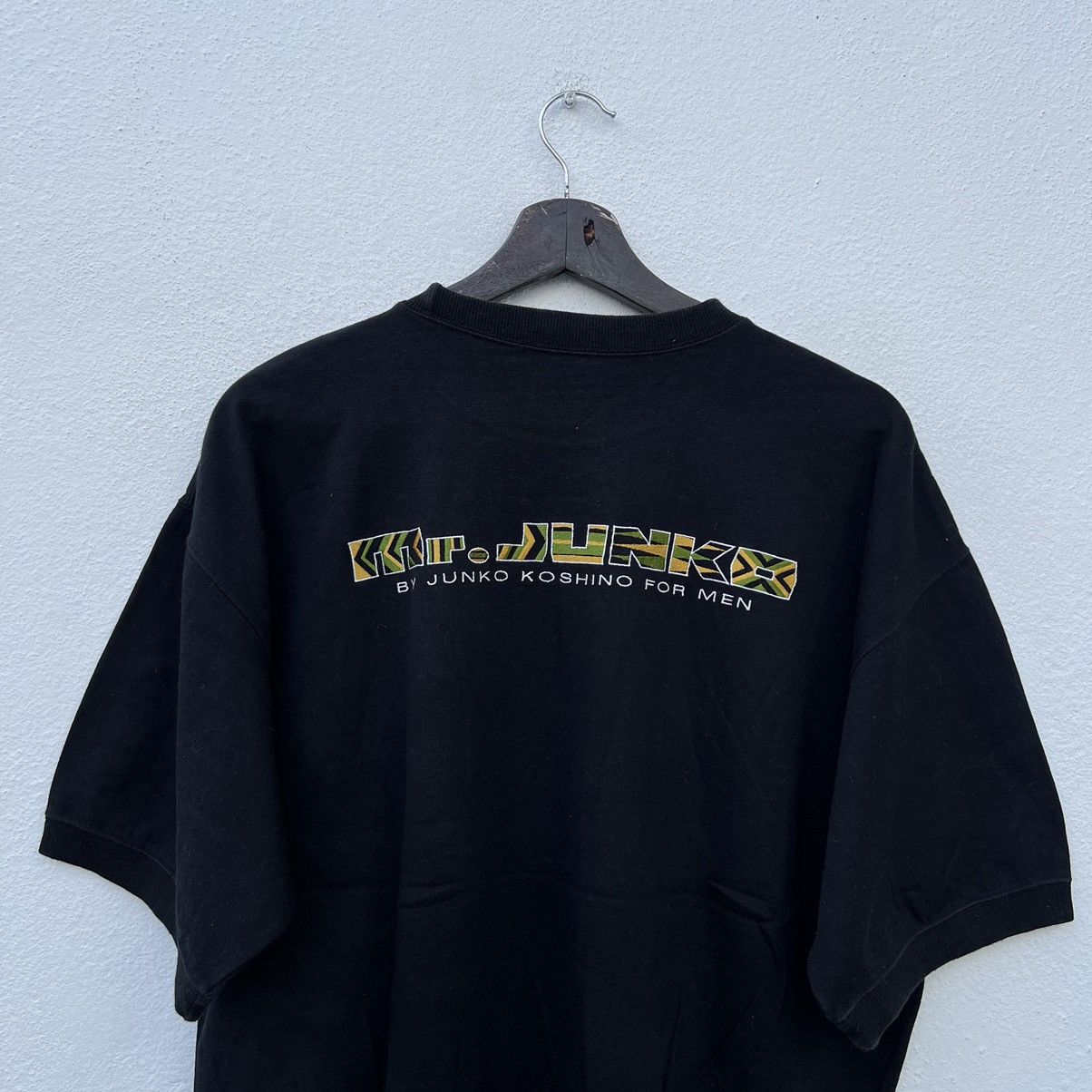 Japanese Brand MR JUNKO BY JUNKO KOSHINO FOR MEN BIG LOGO SHORT SLEEVE Size US M / EU 48-50 / 2 - 3 Thumbnail