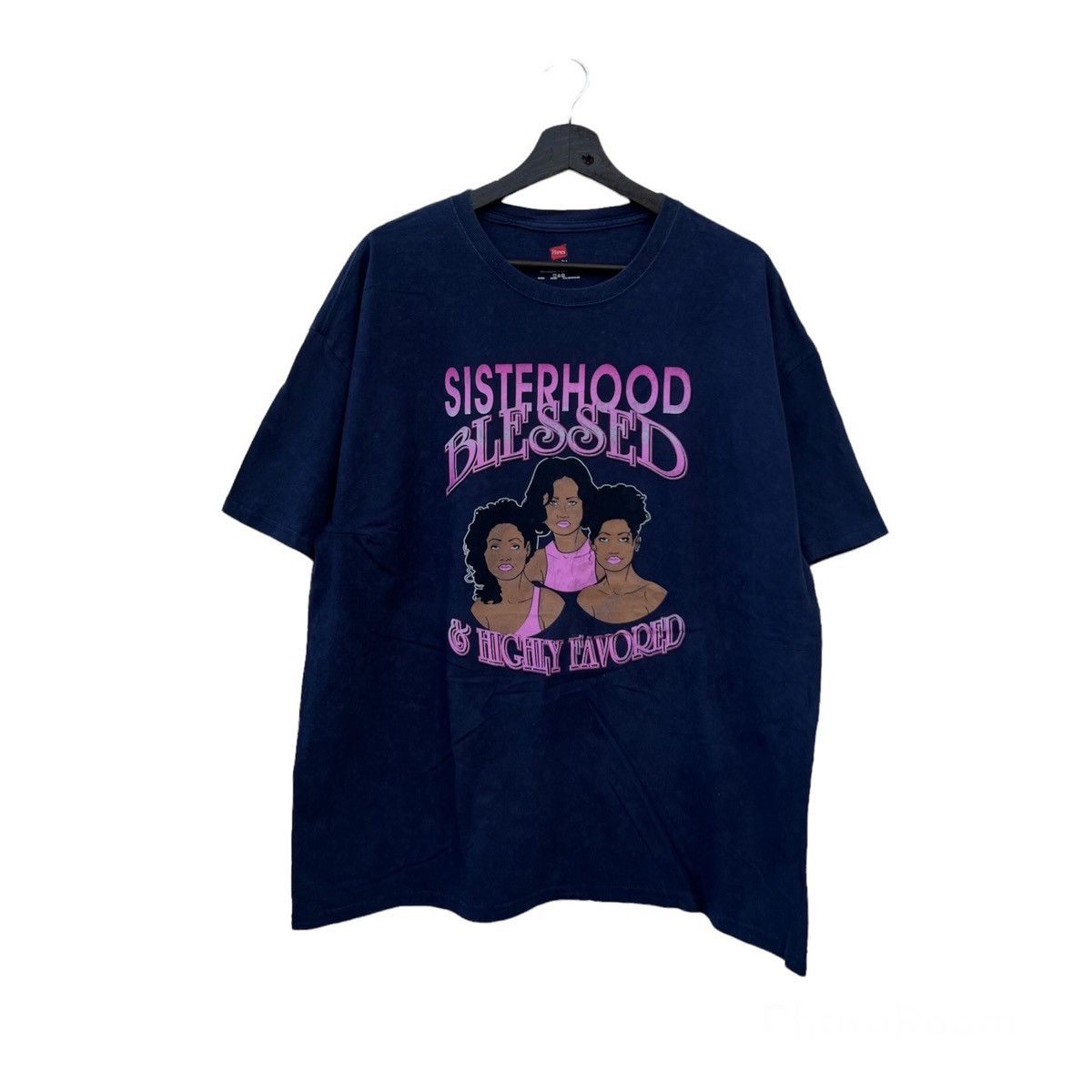 Japanese Brand VINTAGE SISTERHOOD BLESSED & HIGHLY FAVORED BIG LOGO TEE Size US XL / EU 56 / 4 - 1 Thumbnail