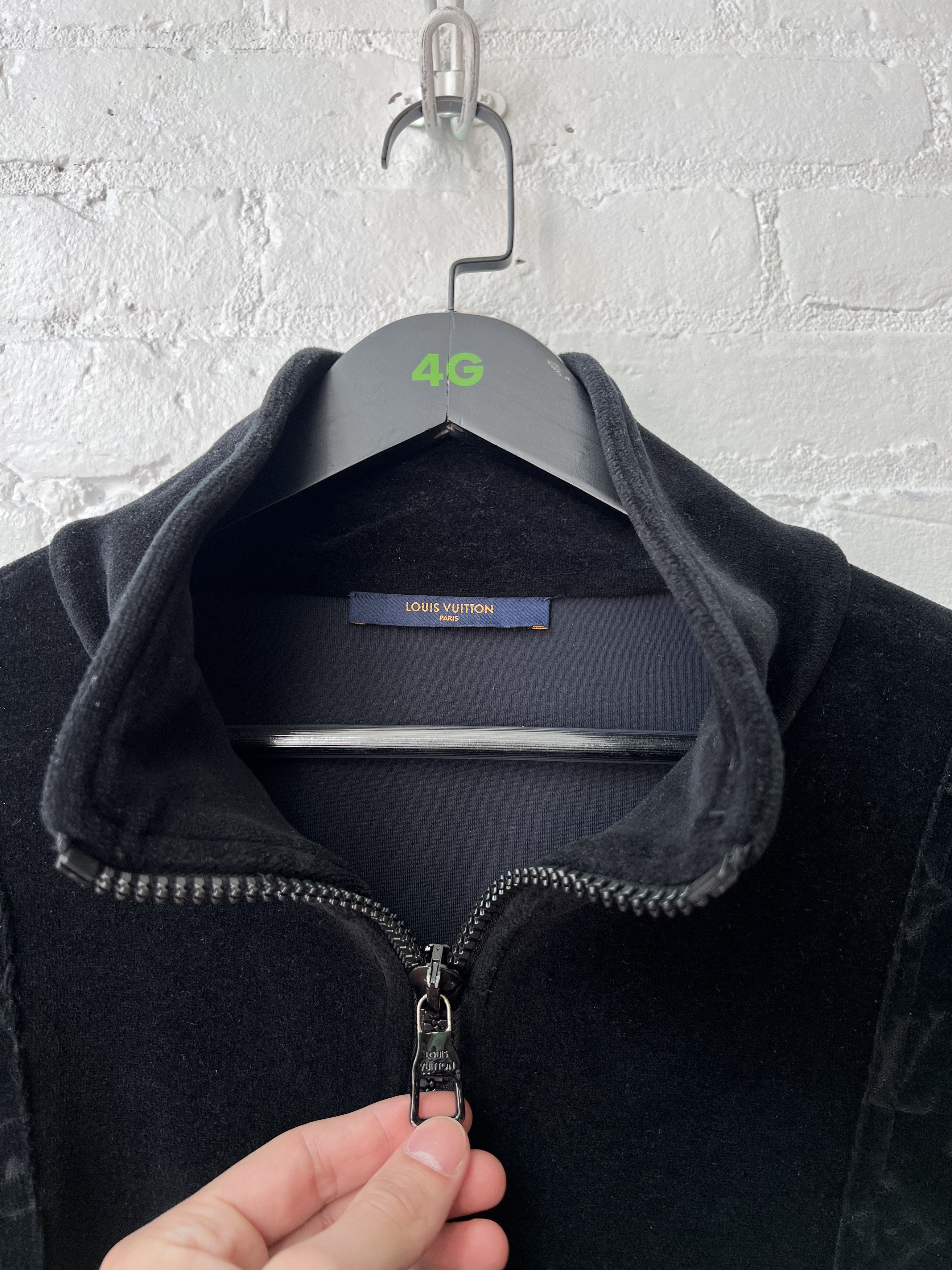 Louis Vuitton LV Virgil Velour Cargo pocket quarter zip sweater Size US L / EU 52-54 / 3 - 9 Thumbnail