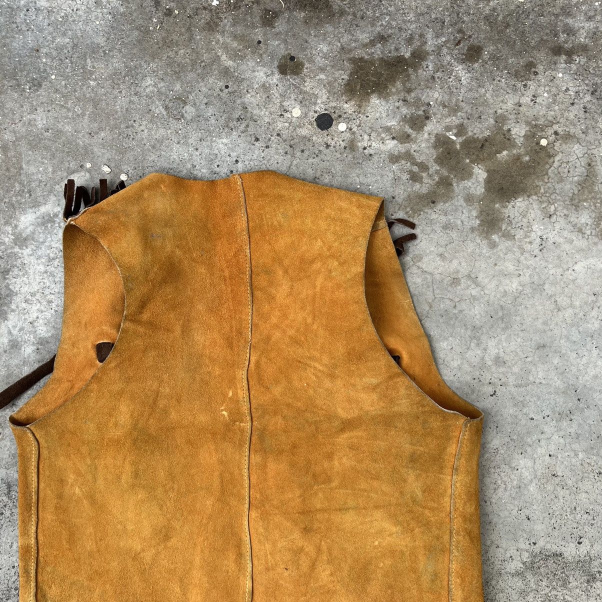 Genuine Leather VINTAGE LEATHER VEST RIOT RIOT DESIGN BIKER RIDER WEAR Size US S / EU 44-46 / 1 - 9 Thumbnail