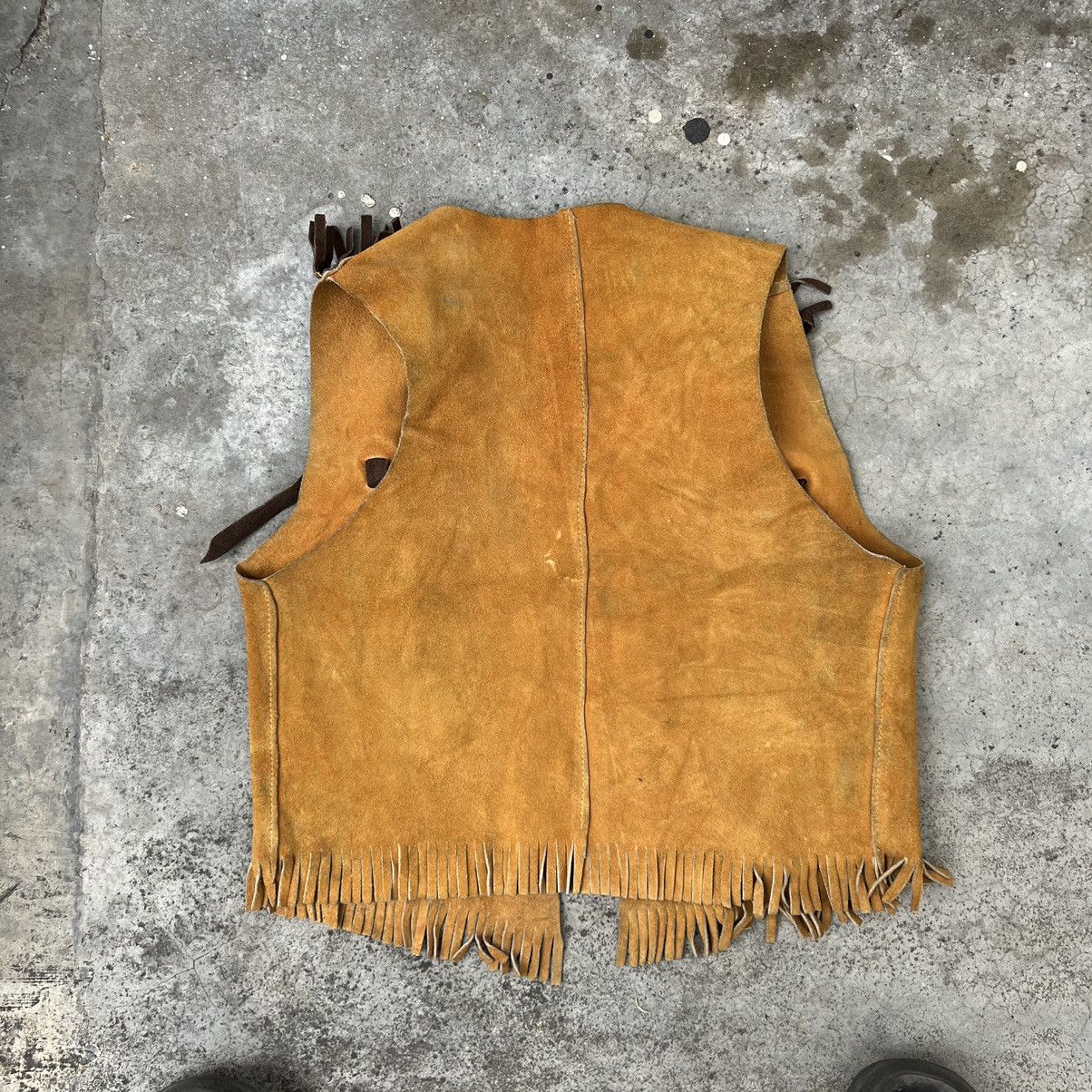 Genuine Leather VINTAGE LEATHER VEST RIOT RIOT DESIGN BIKER RIDER WEAR Size US S / EU 44-46 / 1 - 8 Thumbnail