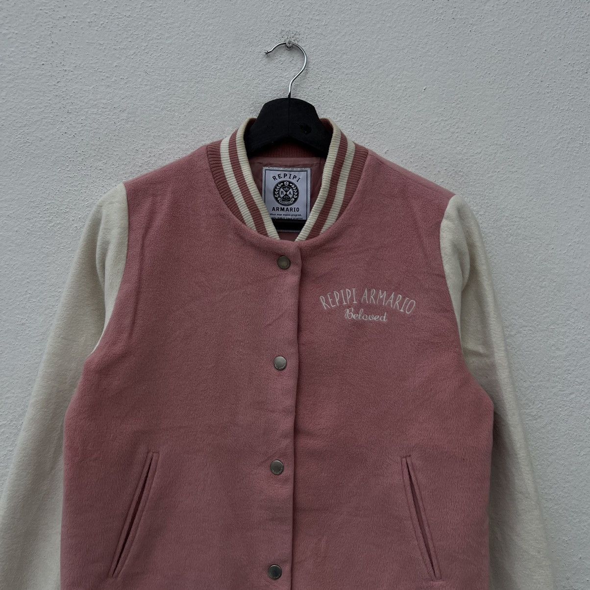 Japanese Brand RARE BIG LOGO VARSITY JACKET REPIPI ARMARIO Size US M / EU 48-50 / 2 - 3 Thumbnail