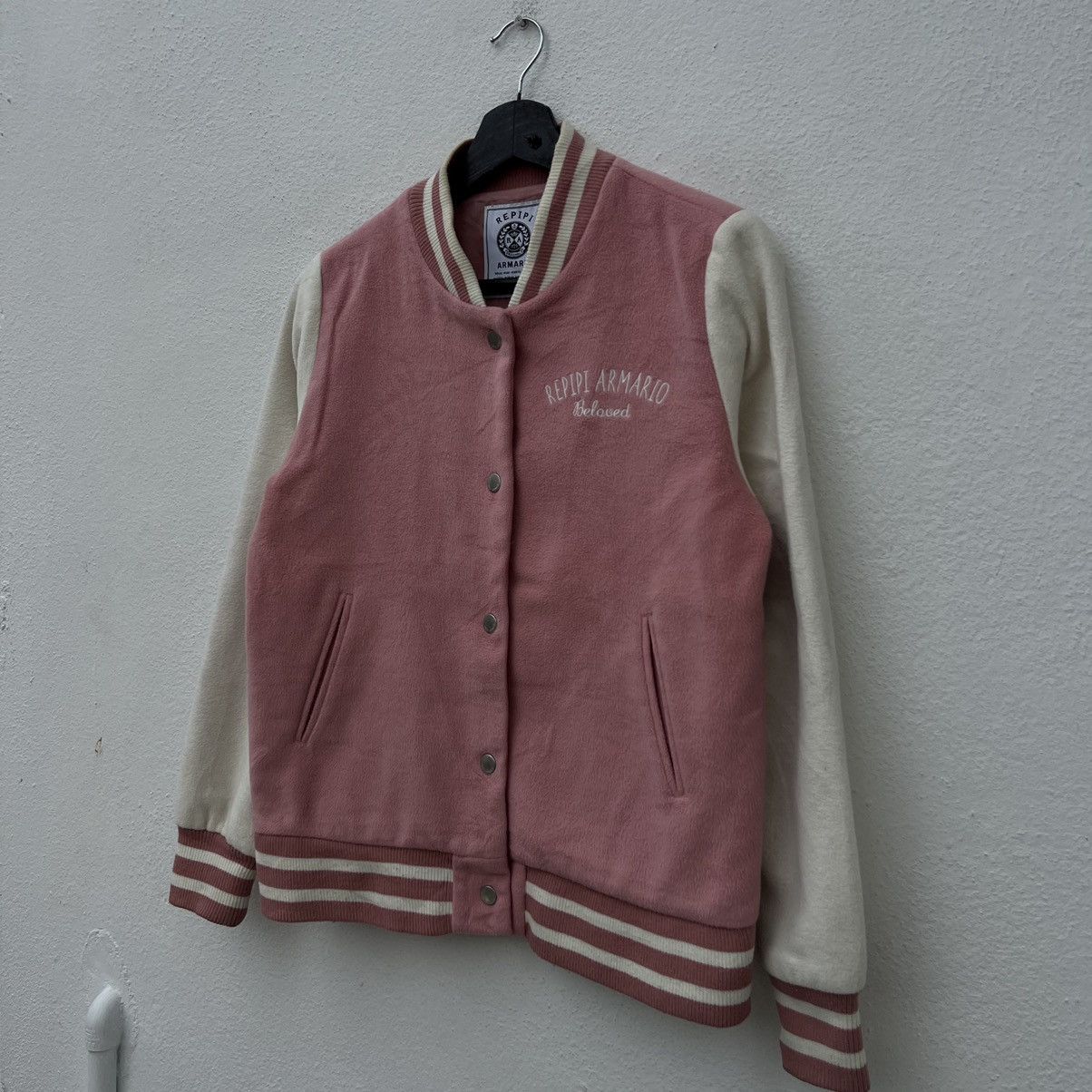 Japanese Brand RARE BIG LOGO VARSITY JACKET REPIPI ARMARIO Size US M / EU 48-50 / 2 - 2 Thumbnail