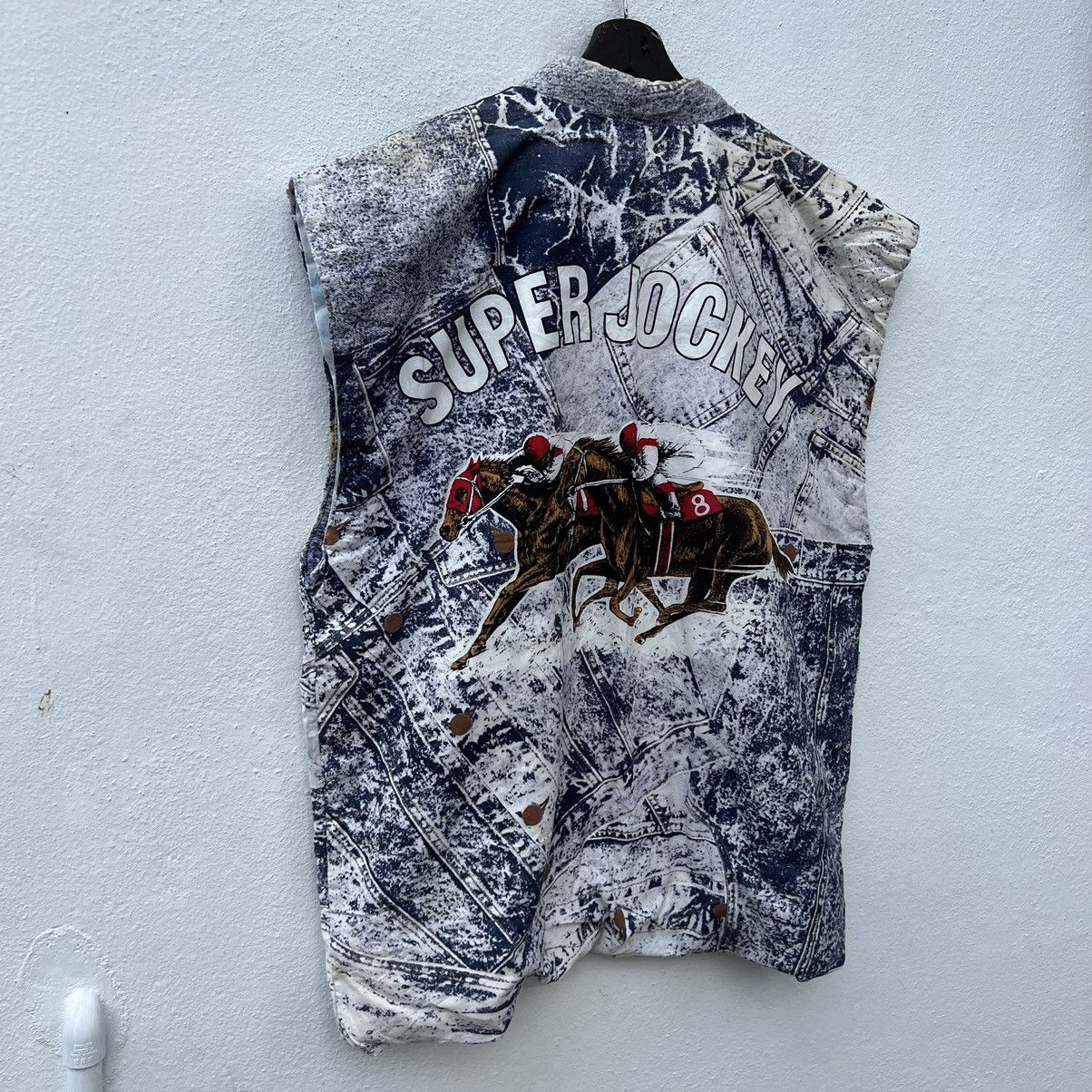 Japanese Brand VINTAGE SUPER JOCKEY BIG LOGO TANK TOP VEST KIMONO DESIGN Size US L / EU 52-54 / 3 - 7 Thumbnail