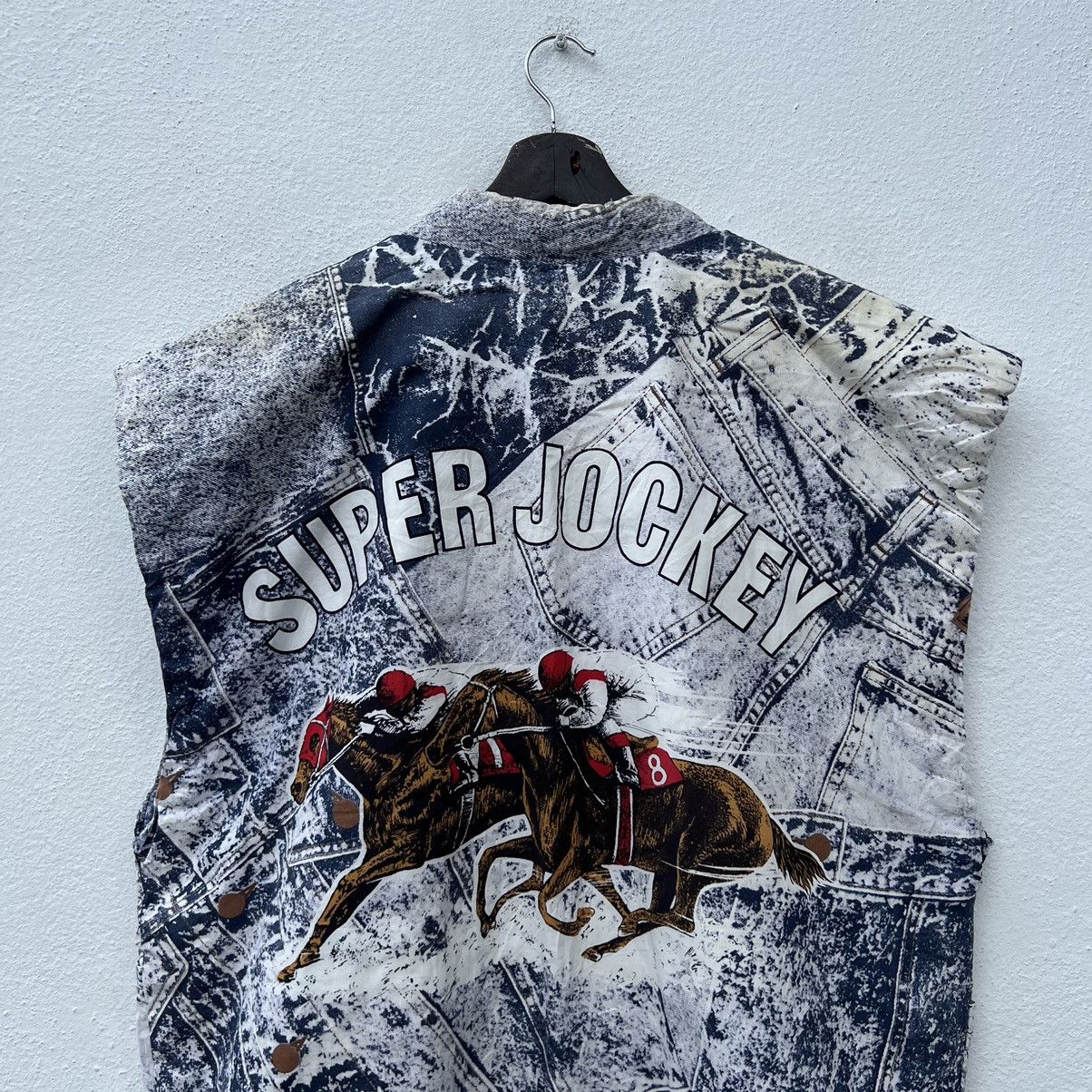 Japanese Brand VINTAGE SUPER JOCKEY BIG LOGO TANK TOP VEST KIMONO DESIGN Size US L / EU 52-54 / 3 - 6 Thumbnail