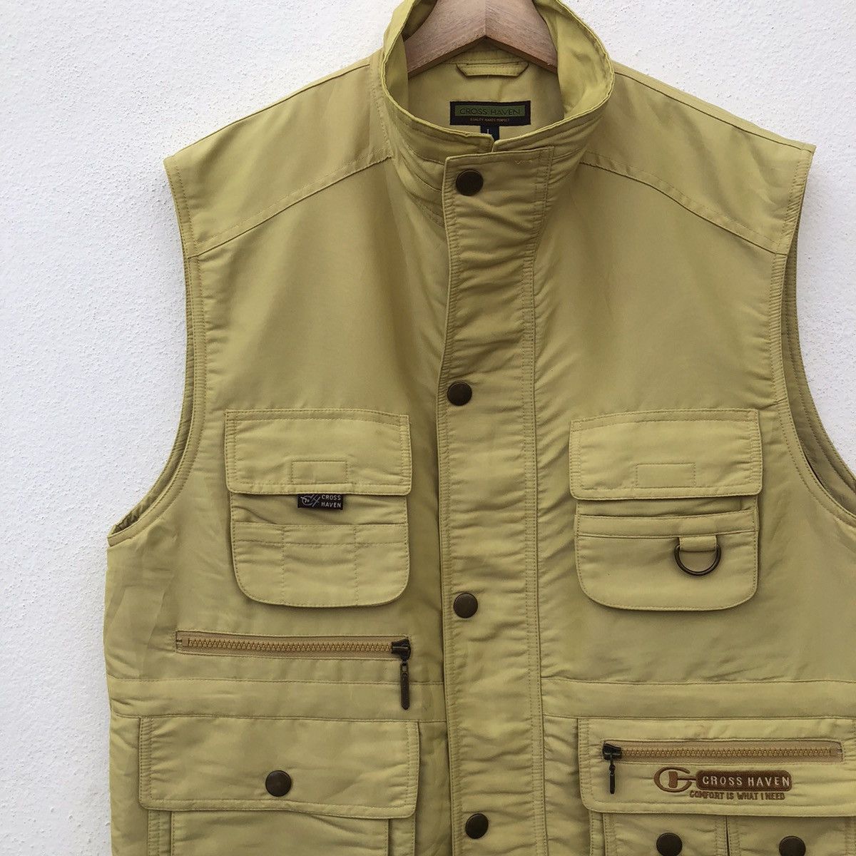Japanese Brand MULTI POCKET VEST TANK TOP CROSS HAVEN RARE DESIGN Size US L / EU 52-54 / 3 - 5 Thumbnail