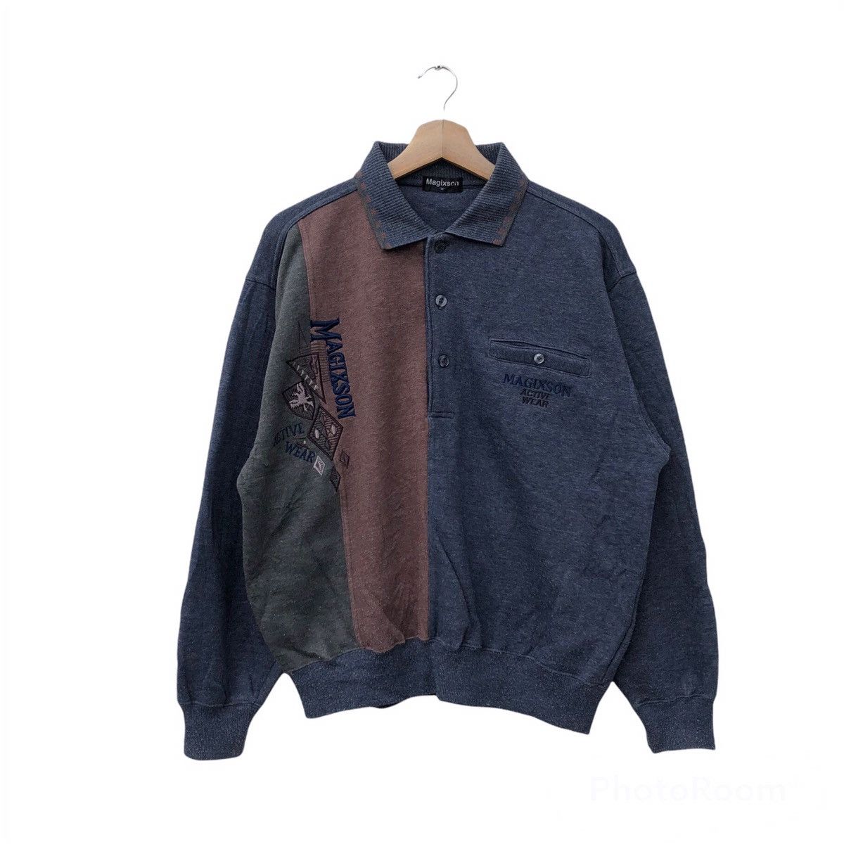 Japanese Brand VINTAGE MAGIXSON COLLAR SWEATSHIRT RARE DESIGN BIG LOGO Size US M / EU 48-50 / 2 - 1 Thumbnail