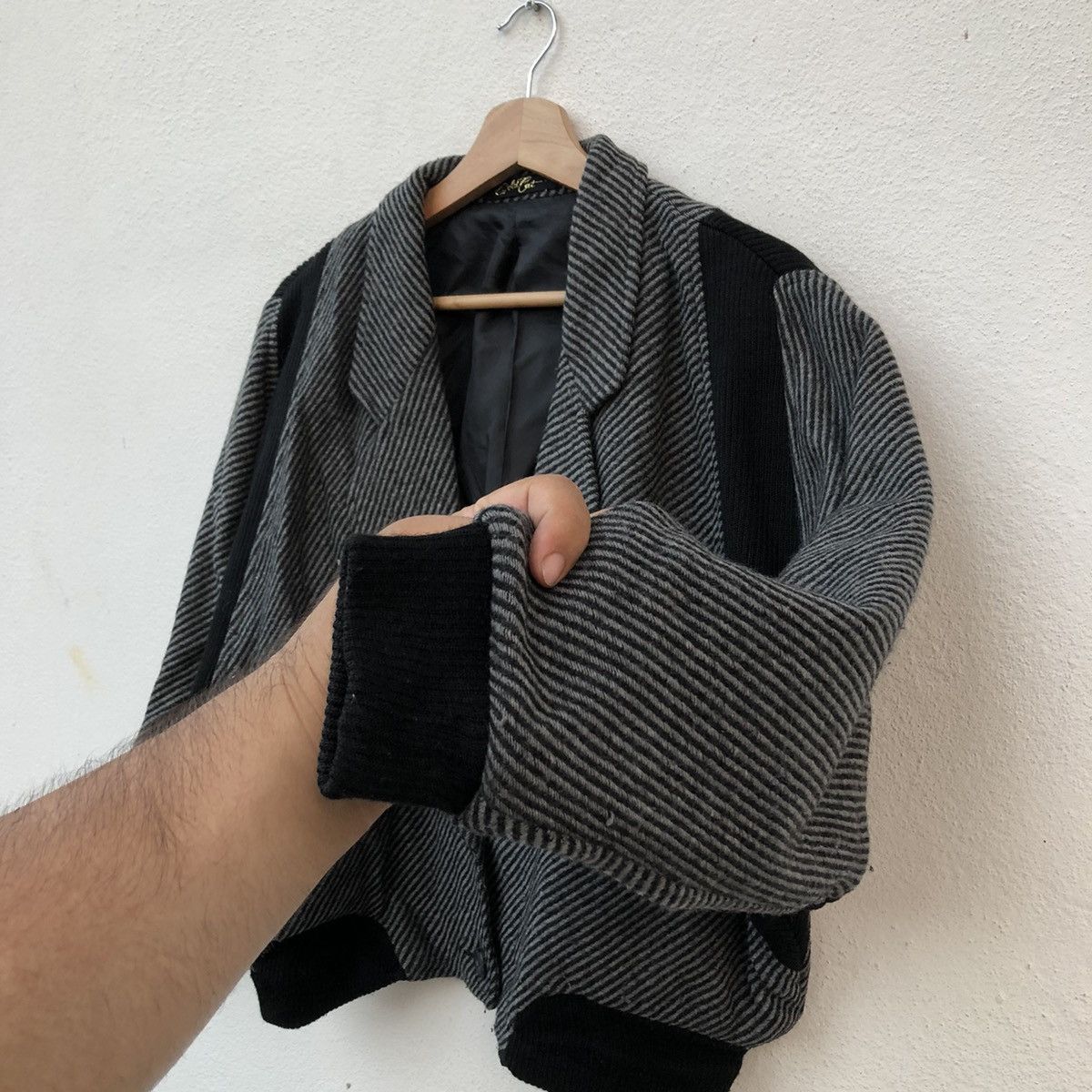 Japanese Brand VINTAGE GOLD CAT BOMBER JACKET HERRINGBONE DESIGN Size US M / EU 48-50 / 2 - 6 Thumbnail