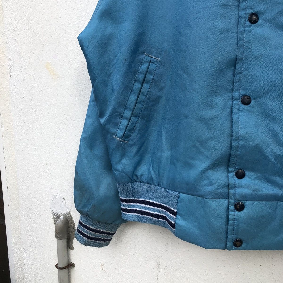 Japanese Brand VINTAGE SATIN VARSITY JACKET BIG LOGO WHOMPERS BRIAN Size US L / EU 52-54 / 3 - 5 Thumbnail