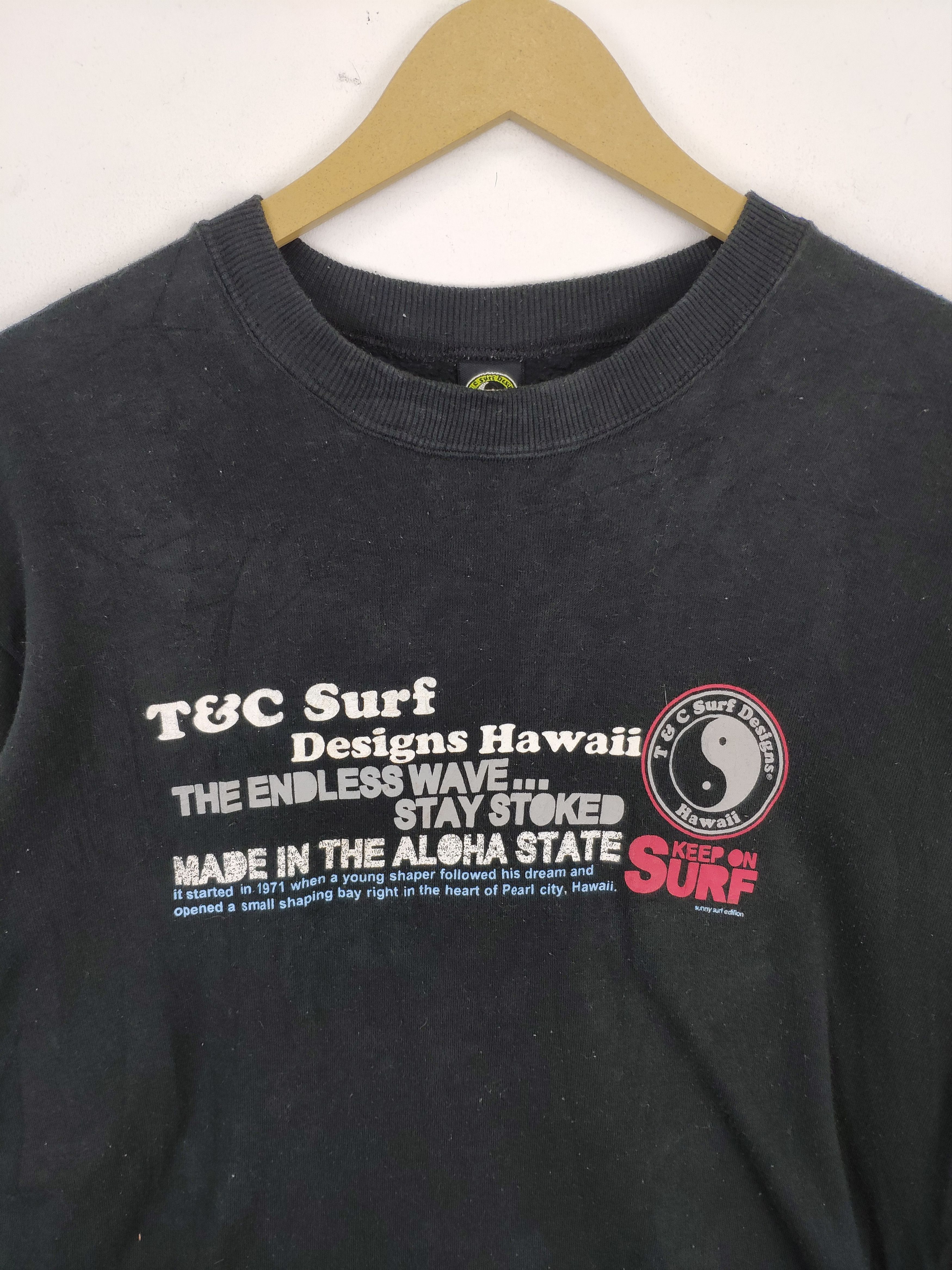 Japanese Brand T&C Surf Designs Hawaii Long Sleeve Shirt Spell Out Size US M / EU 48-50 / 2 - 7 Thumbnail