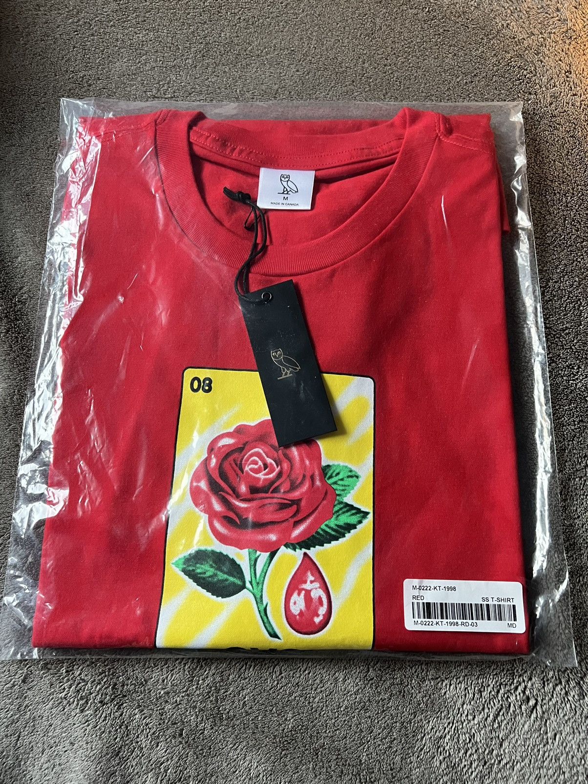 Drake *RARE* OVO T-SHIRT SANDRA'S ROSE TEE BRAND NEW with tags Size US M / EU 48-50 / 2 - 1 Thumbnail