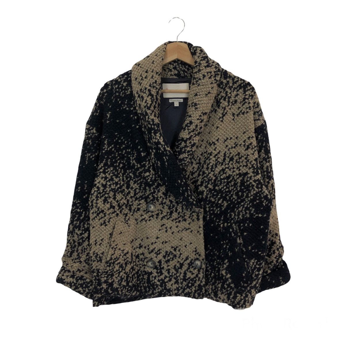 VINTAGE PAUL & JOE SISTER FUR FLEECE PRINTED NAVAJO DESIGN