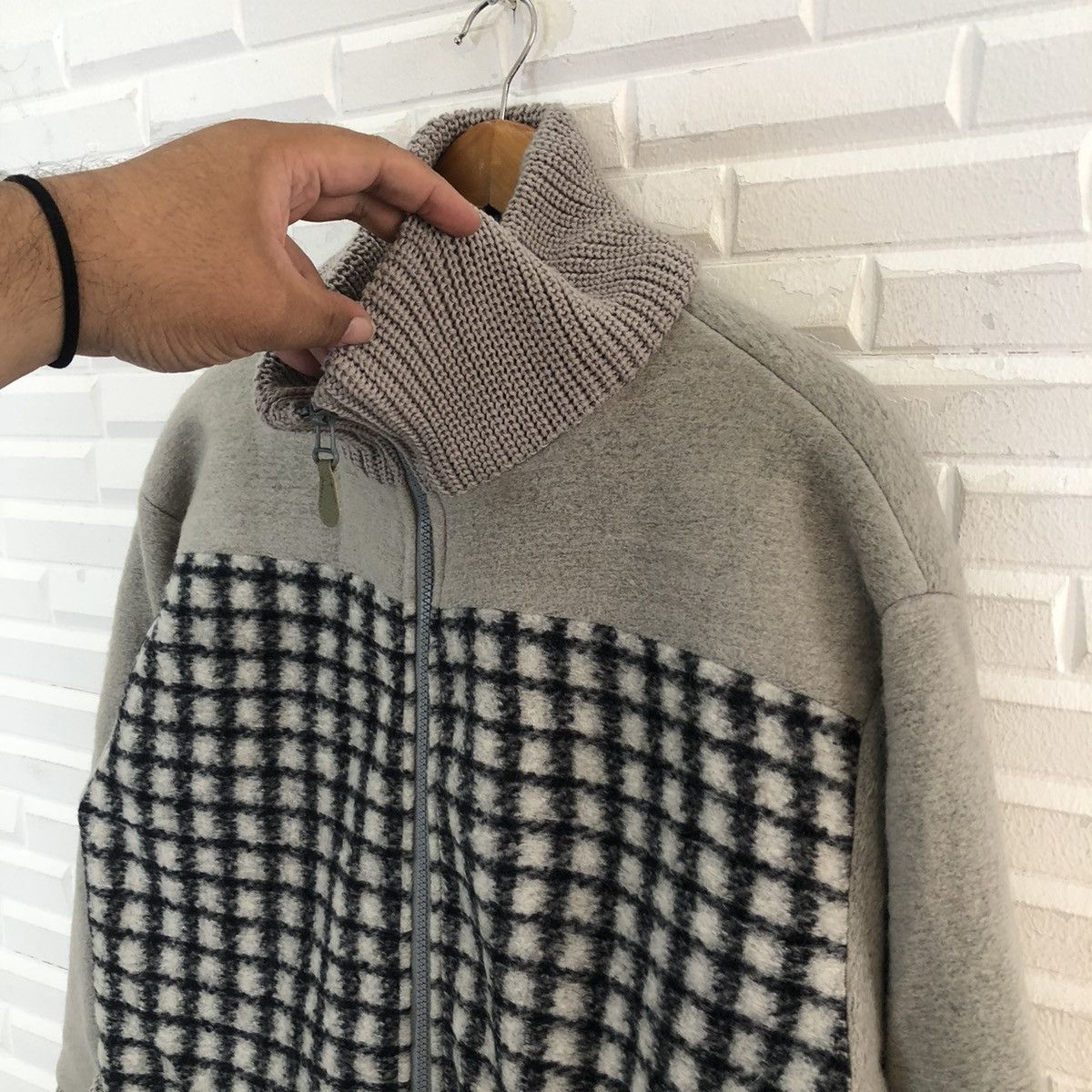 Japanese Brand VINTAGE ARMARIUM X PERSODEA WHITE LABEL ZIPPER JACKET Size US L / EU 52-54 / 3 - 4 Thumbnail
