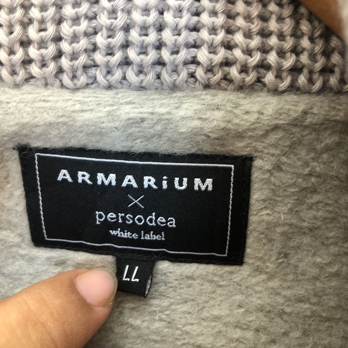 Japanese Brand VINTAGE ARMARIUM X PERSODEA WHITE LABEL ZIPPER JACKET Size US L / EU 52-54 / 3 - 10 Thumbnail