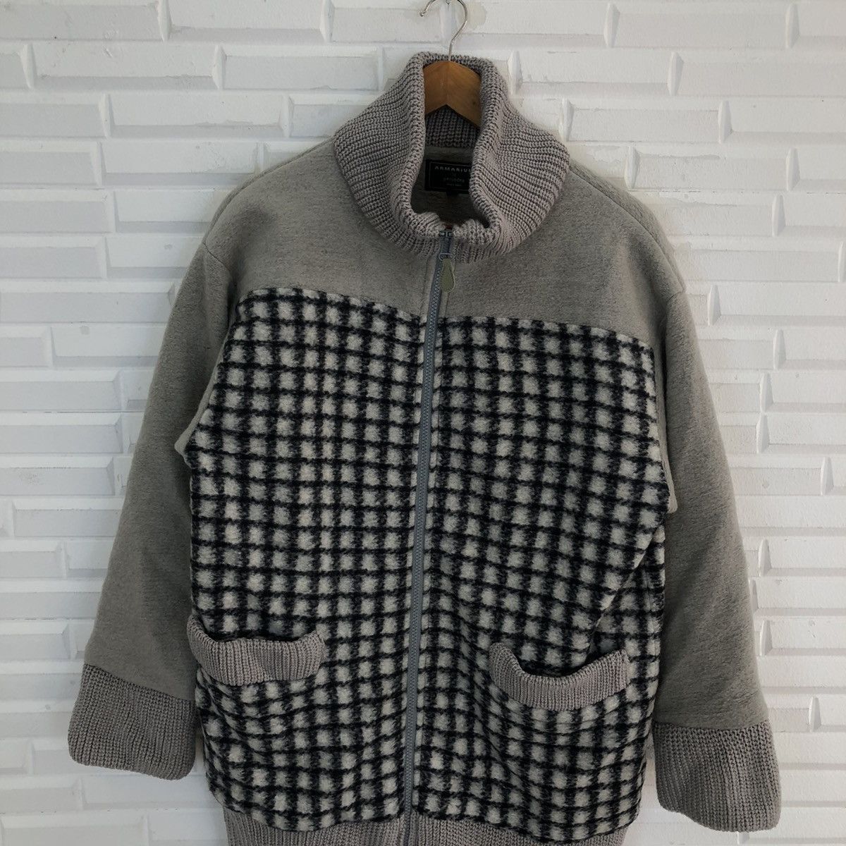 Japanese Brand VINTAGE ARMARIUM X PERSODEA WHITE LABEL ZIPPER JACKET Size US L / EU 52-54 / 3 - 3 Thumbnail