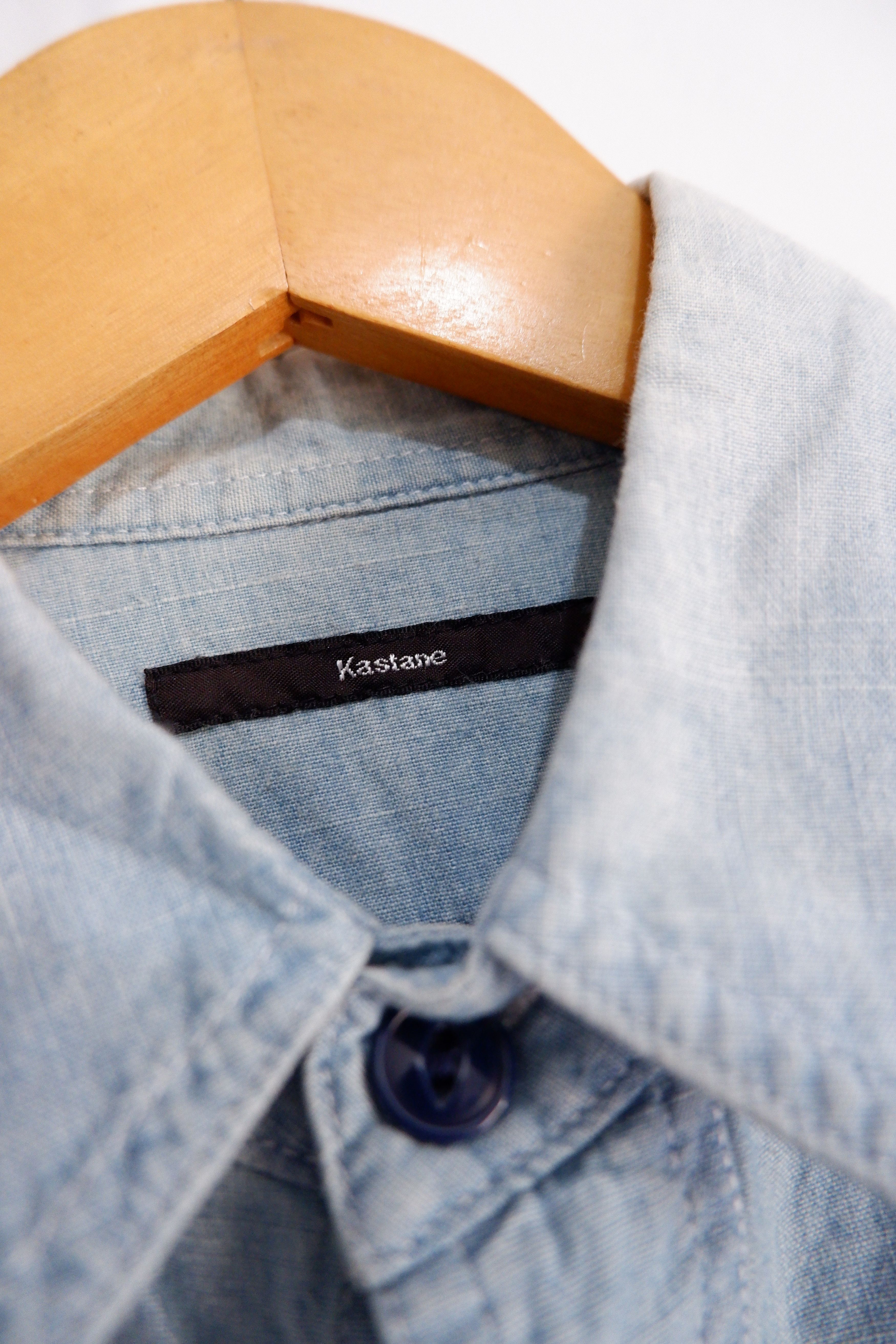 Japanese Brand Vintage Kastane Embroidered Chambray Shirt Size US S / EU 44-46 / 1 - 5 Thumbnail