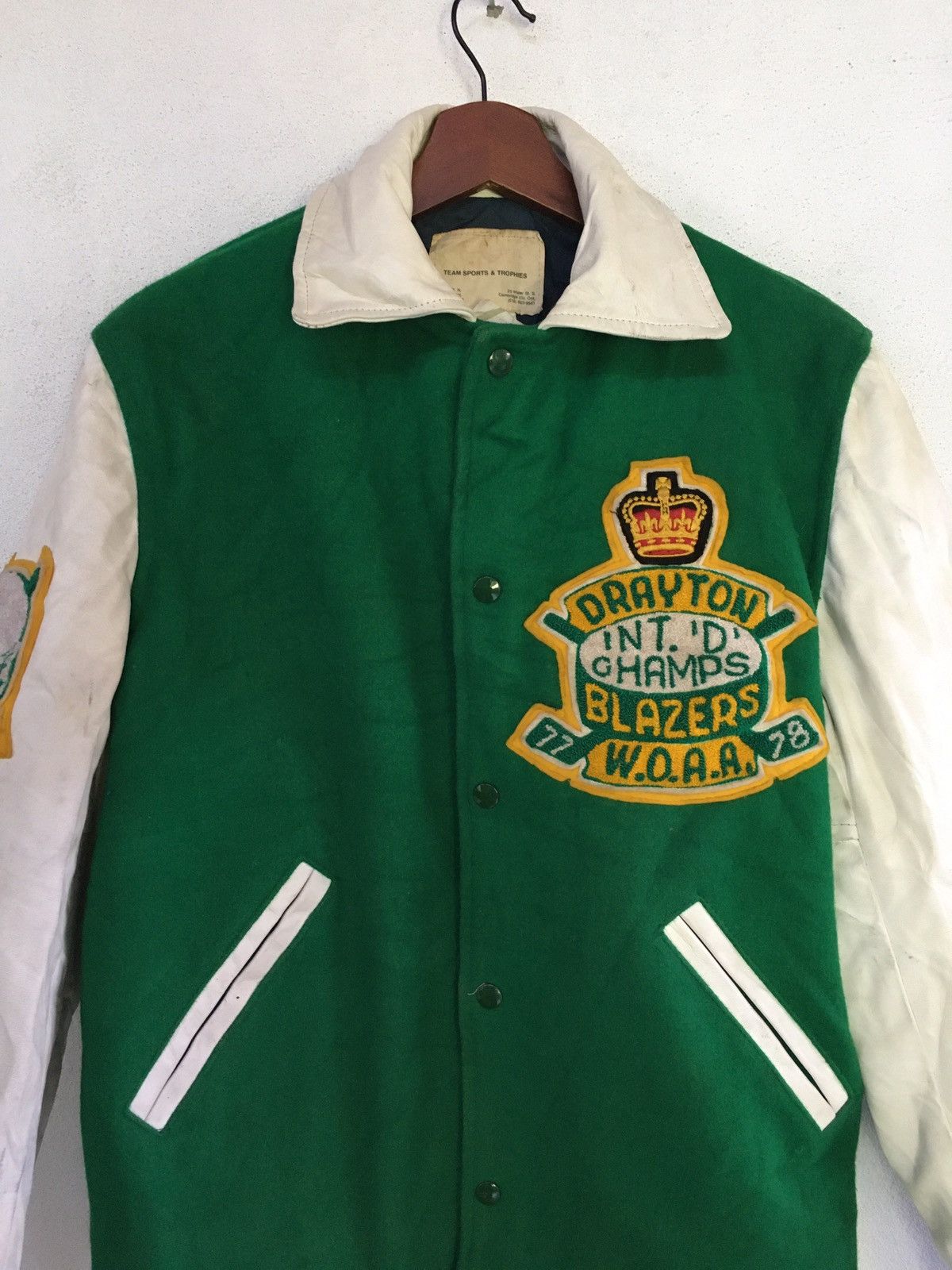 Other Team Sports &Trophies Varsity Jacket Leather Sleeve Size US L / EU 52-54 / 3 - 2 Thumbnail