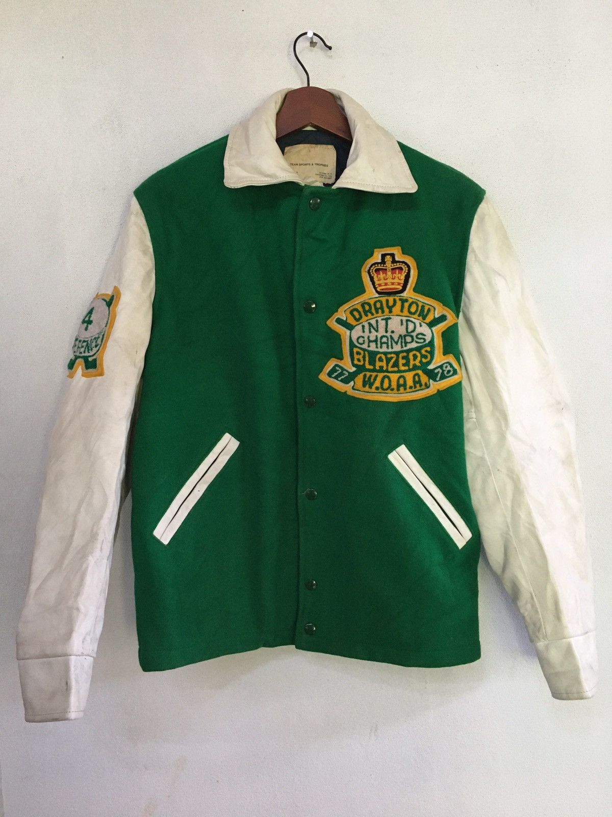 Other Team Sports &Trophies Varsity Jacket Leather Sleeve Size US L / EU 52-54 / 3 - 1 Thumbnail