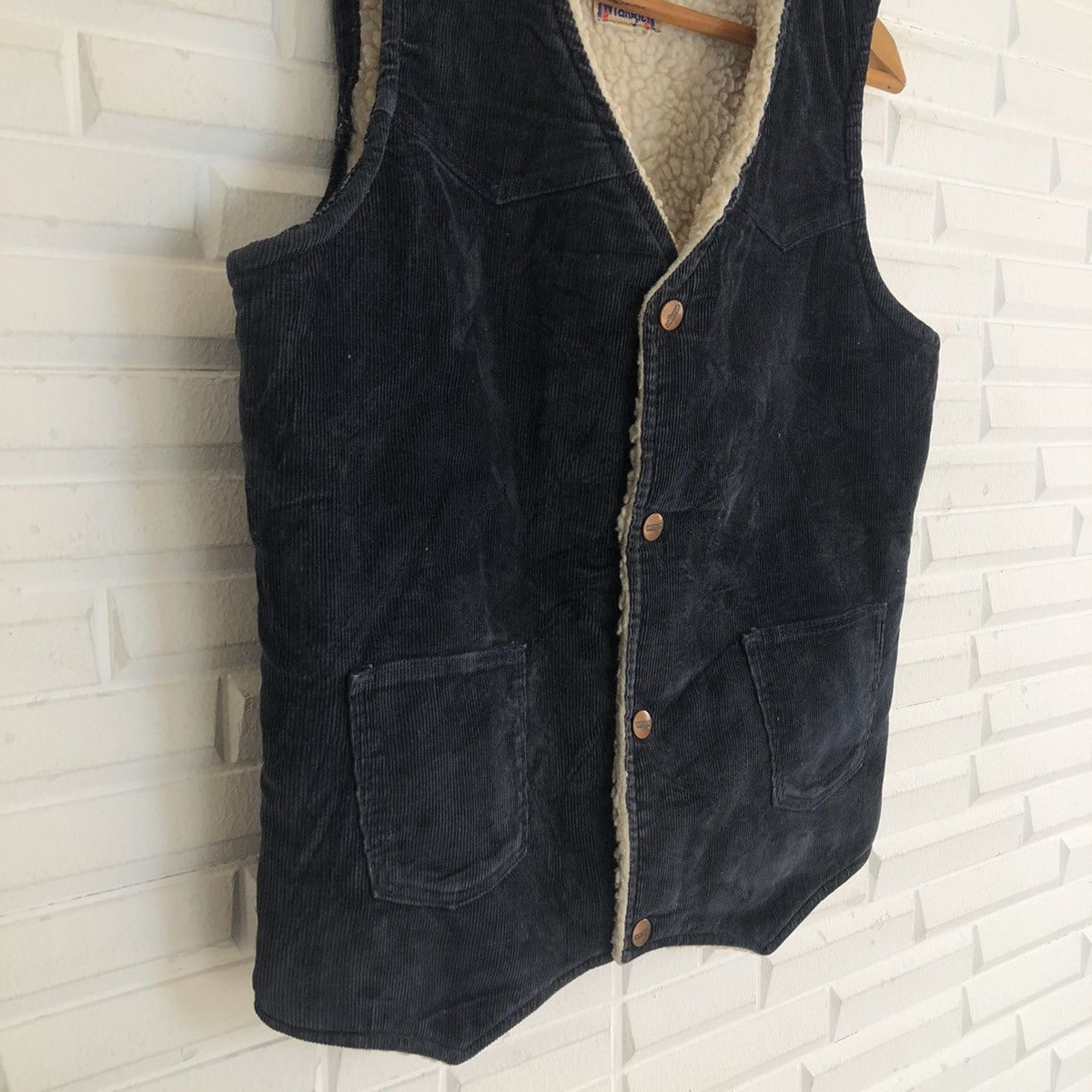 Wrangler VINTAGE WRANGLER MINK FUR FLEECE VEST MULTI POCKET Size US M / EU 48-50 / 2 - 4 Thumbnail