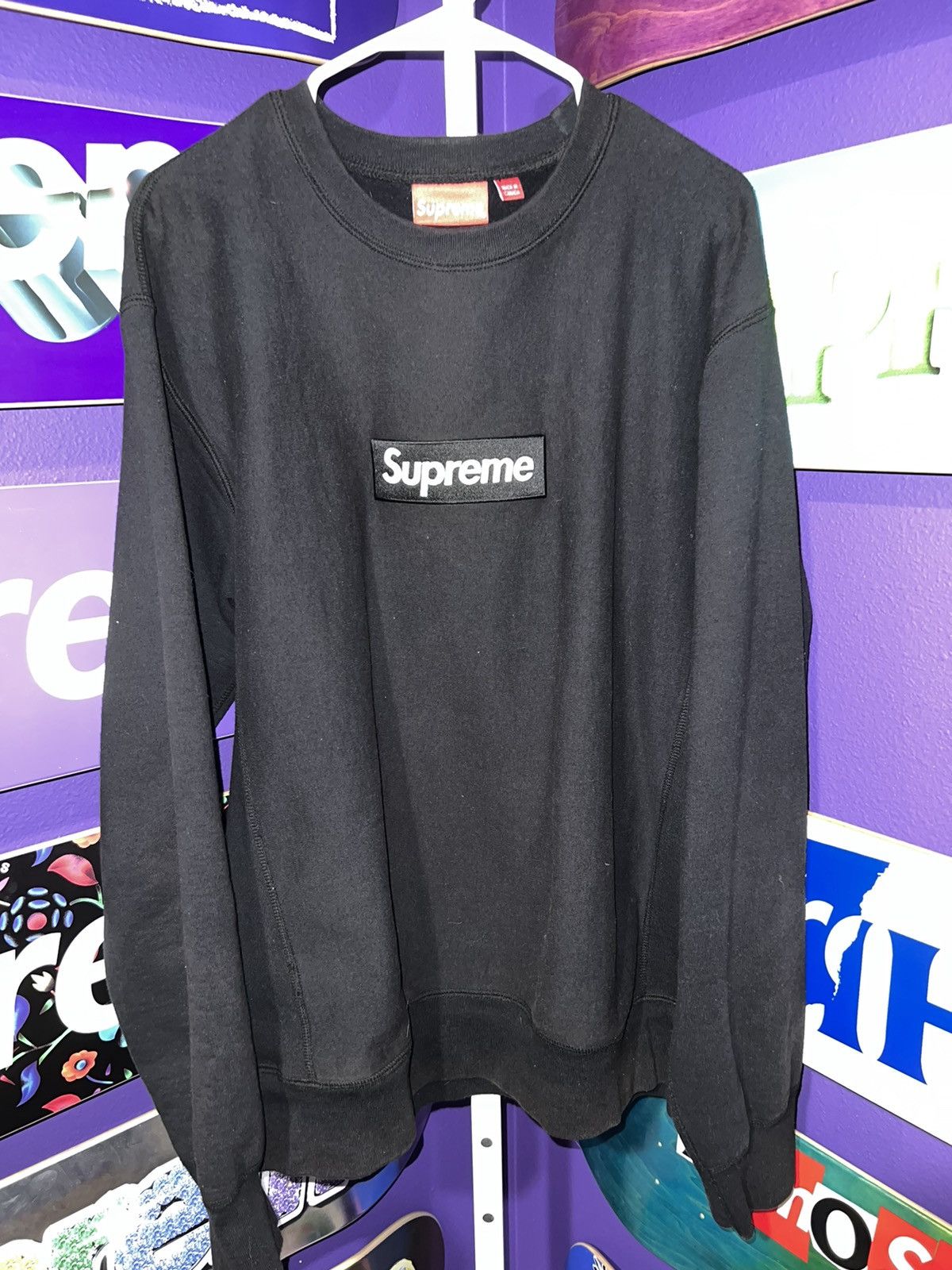 Supreme Supreme Box Logo Crewneck (FW18) | Grailed