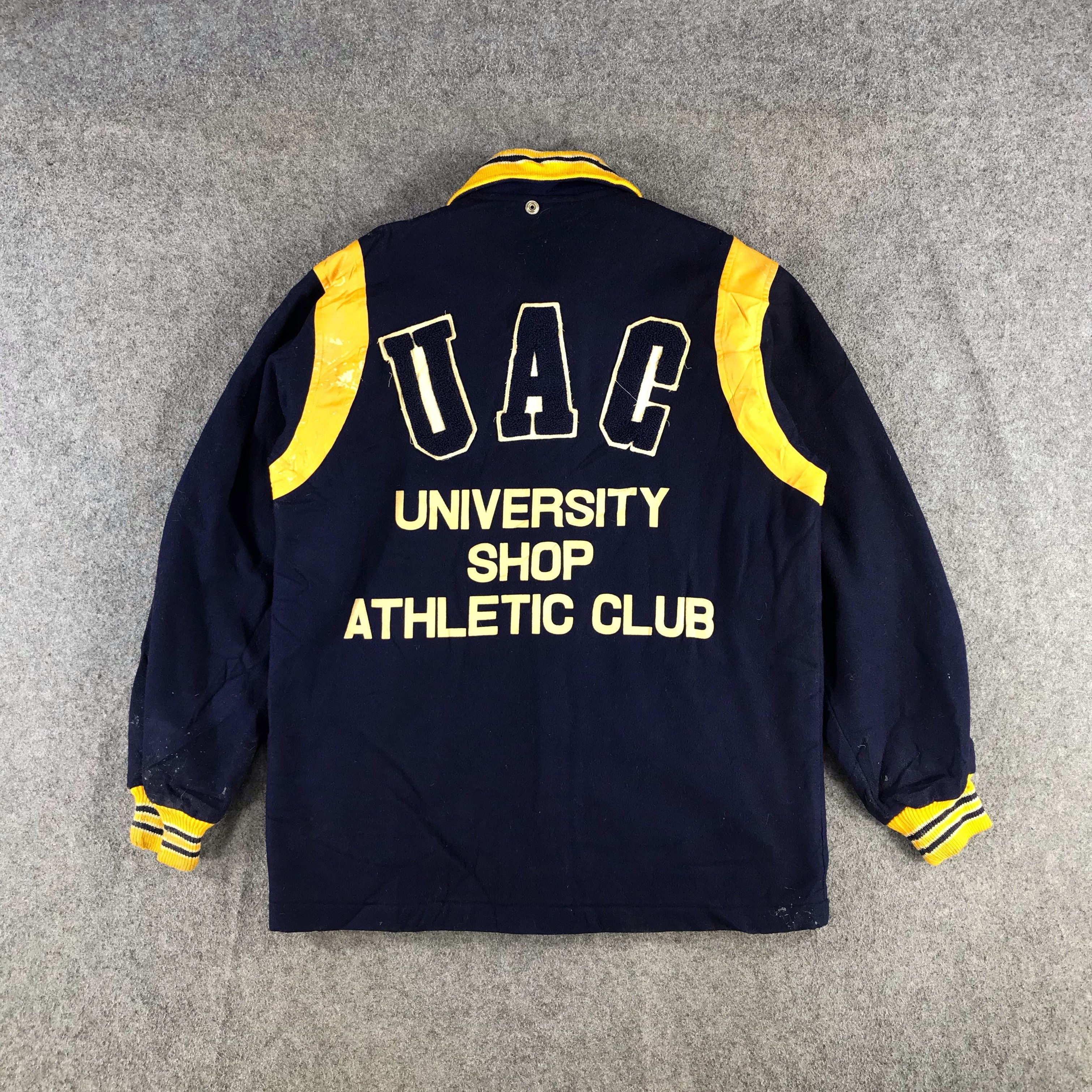 Japanese Brand Vintage 80s UAG College Wool Varsity Jacket JC32 Size US M / EU 48-50 / 2 - 3 Thumbnail