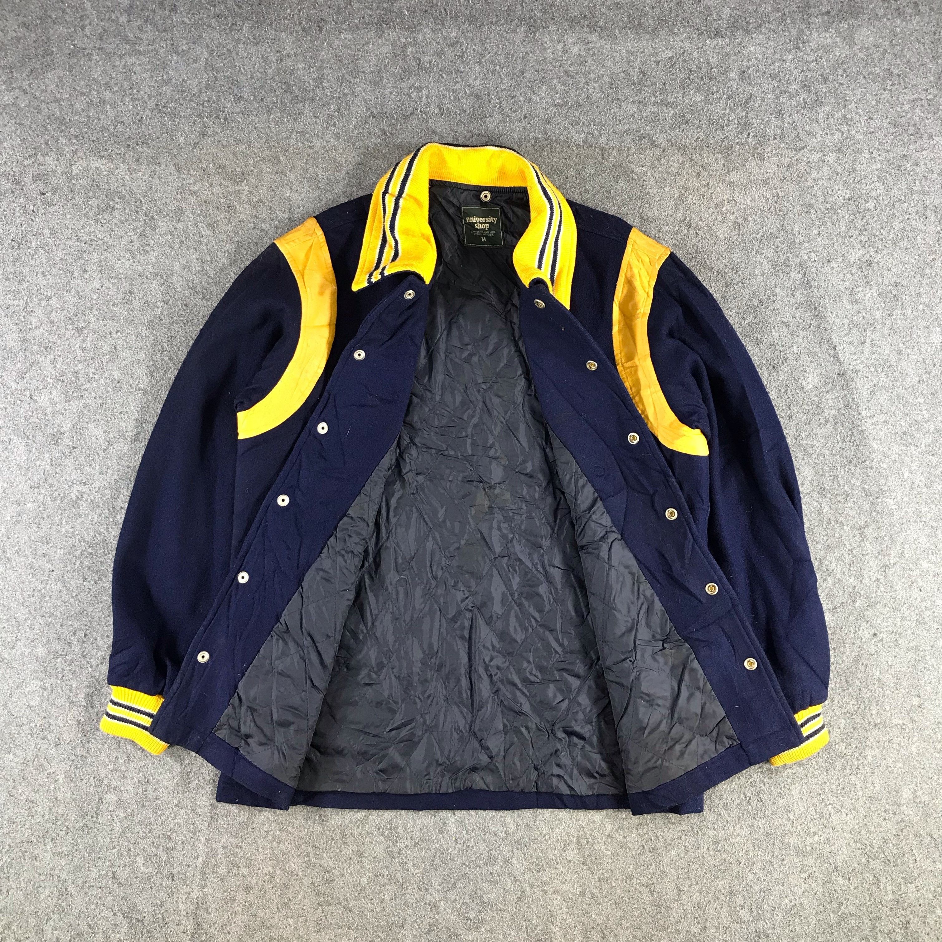 Japanese Brand Vintage 80s UAG College Wool Varsity Jacket JC32 Size US M / EU 48-50 / 2 - 2 Thumbnail