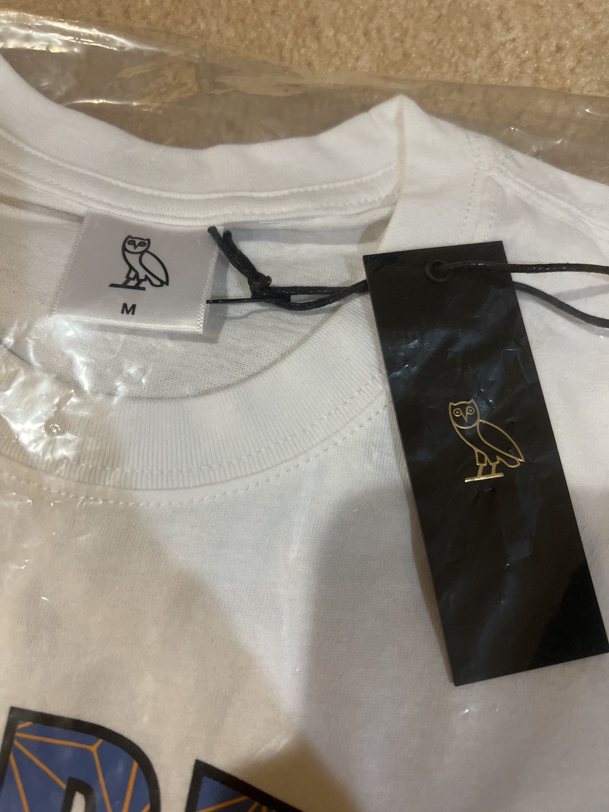 Drake OVO T-SHIRT POWER & RESPECT OWL WHITE TEE BRAND NEW RARE Size US M / EU 48-50 / 2 - 6 Thumbnail