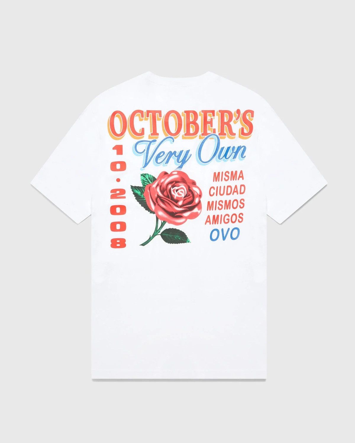 October's Very Own *RARE* OVO T-SHIRT CLB ROSE TEE WHITE BRAND NEW with tags Size US XXL / EU 58 / 5 - 5 Thumbnail