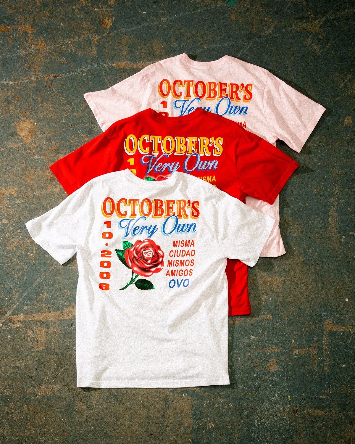 October's Very Own *RARE* OVO T-SHIRT CLB ROSE TEE WHITE BRAND NEW with tags Size US XXL / EU 58 / 5 - 7 Thumbnail