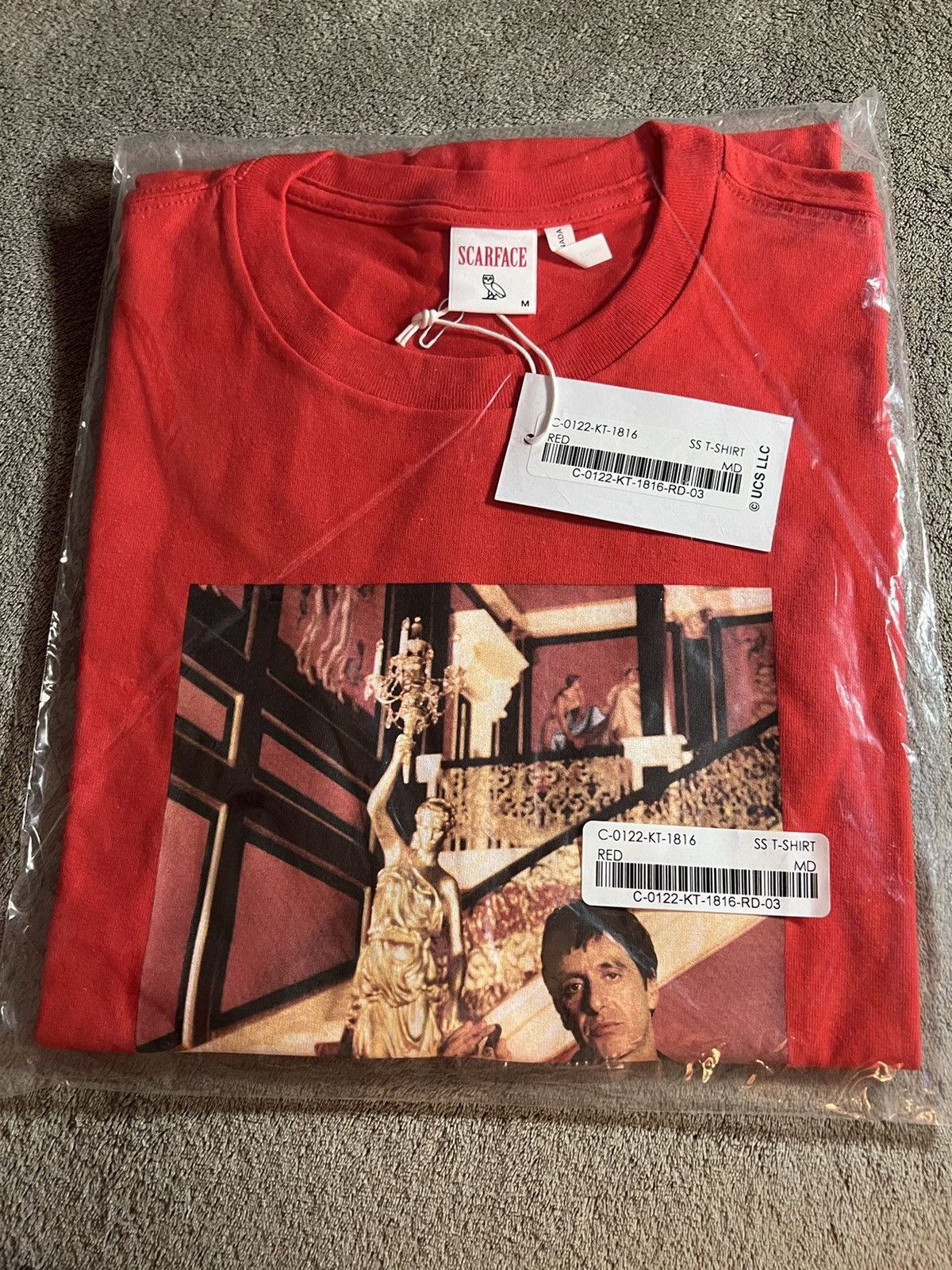 Drake × October's Very Own *RARE* OVO x SCARFACE TONY MONTANA T-SHIRT TEE BRAND NEW Size US M / EU 48-50 / 2 - 5 Thumbnail