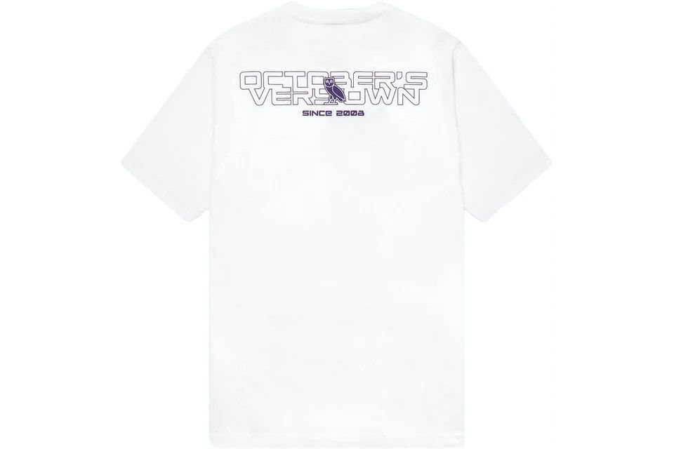 October's Very Own *RARE* OVO IRIDESCENT GRID OWL T-SHIRT TEE BRAND NEW Size US M / EU 48-50 / 2 - 4 Thumbnail
