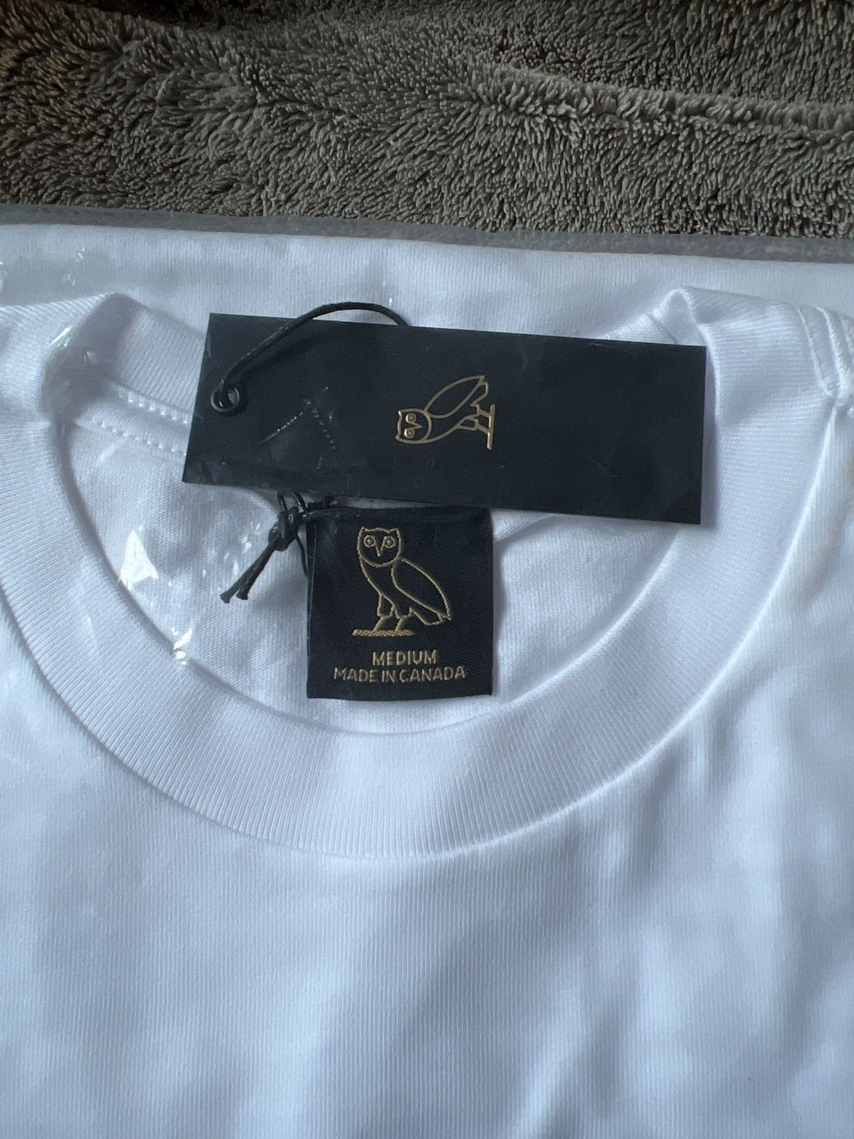 October's Very Own *RARE* OVO IRIDESCENT GRID OWL T-SHIRT TEE BRAND NEW Size US M / EU 48-50 / 2 - 6 Thumbnail