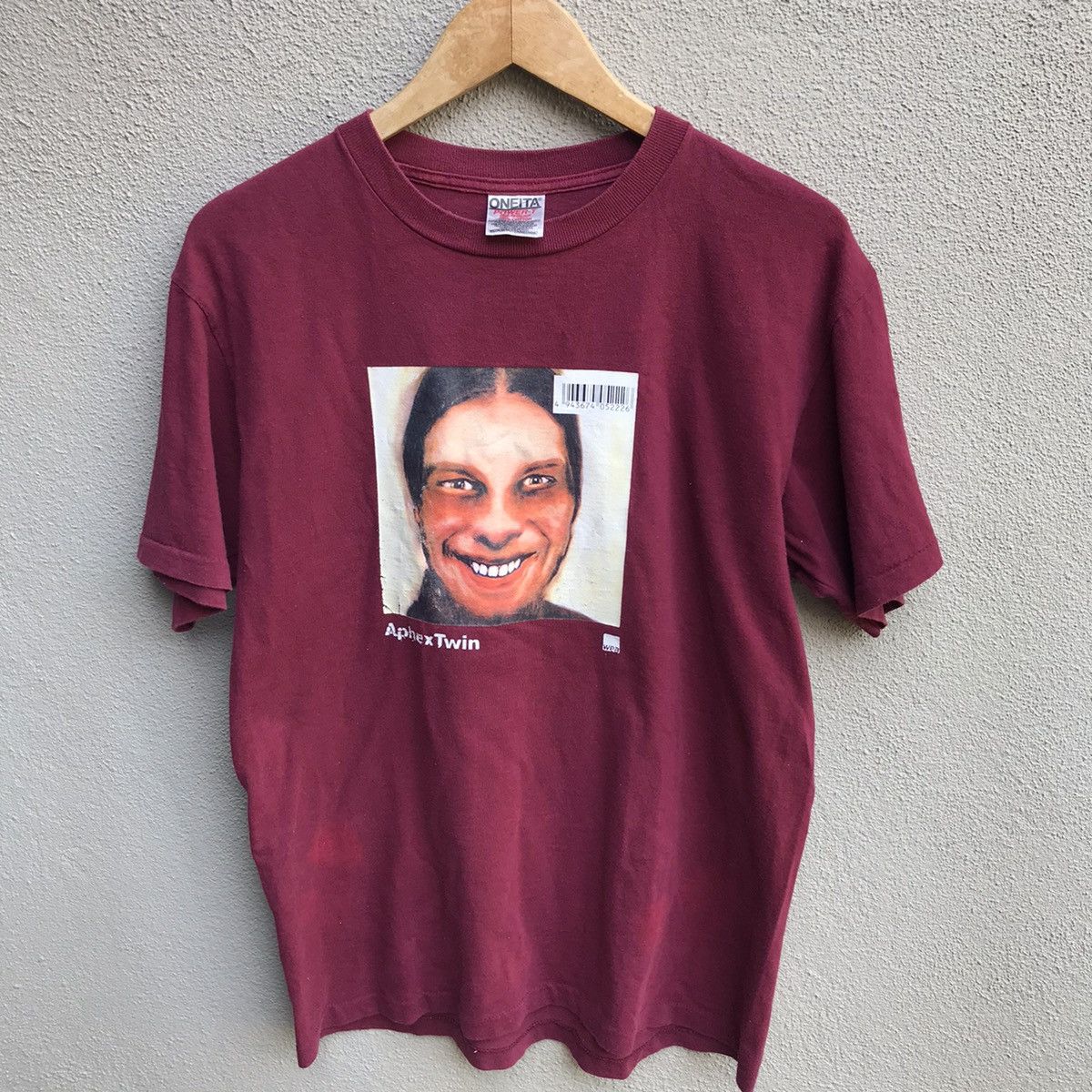 Band Tees Vintage rare 90s APHEX TWIN tee dj techno Size US M / EU 48-50 / 2 - 2 Thumbnail
