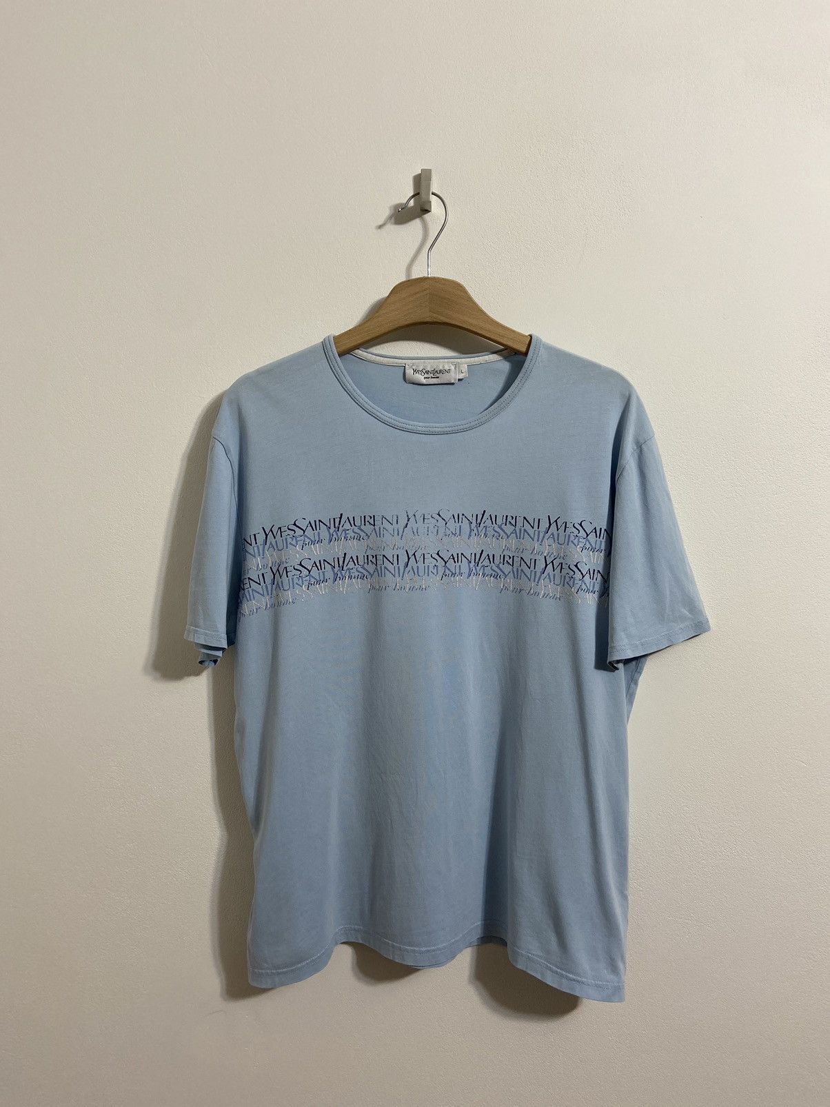 Yves Saint Laurent Yves Saint Laurent Men’s Shirt Big Logo Size US L / EU 52-54 / 3 - 1 Thumbnail