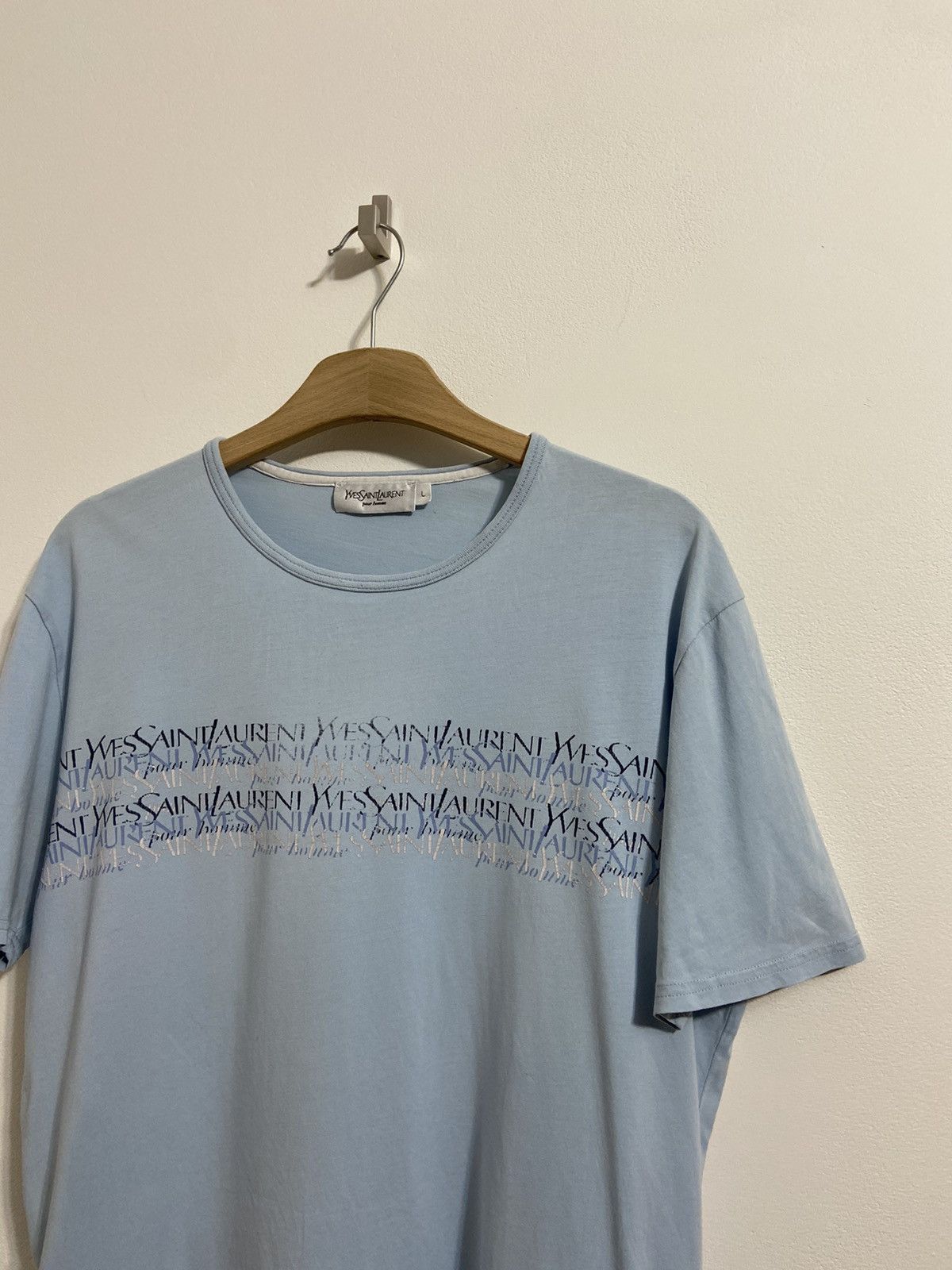 Yves Saint Laurent Yves Saint Laurent Men’s Shirt Big Logo Size US L / EU 52-54 / 3 - 3 Thumbnail