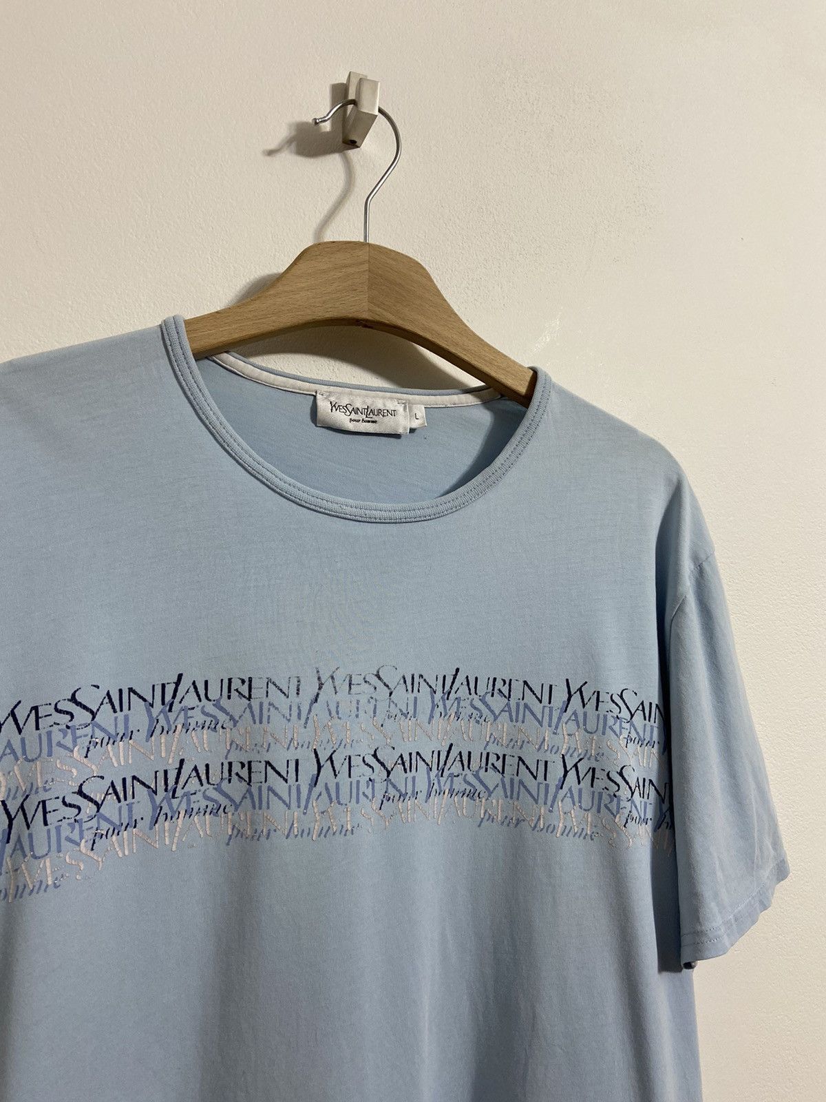 Yves Saint Laurent Yves Saint Laurent Men’s Shirt Big Logo Size US L / EU 52-54 / 3 - 2 Thumbnail
